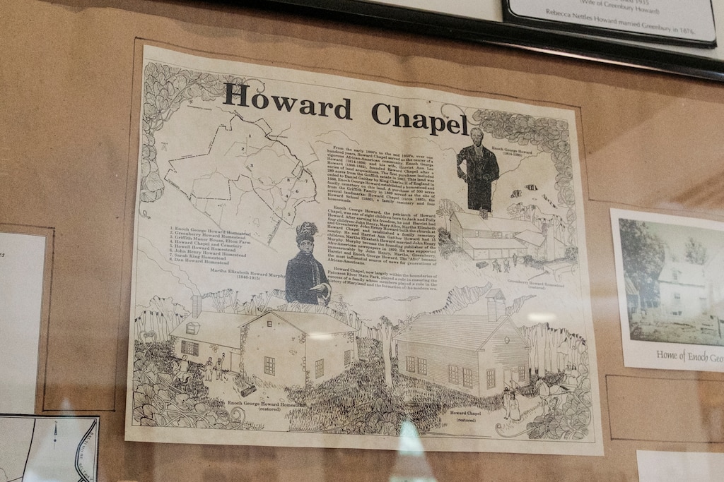 An exhibit is seen at the Slave Museum on August 30, 2025 in Sandy Spring, Maryland. The state of Maryland is currently working on a project for Freedmen’s State Park, to tell the story of Enoch George Howard, his family and, more broadly, enslaved Marylanders.