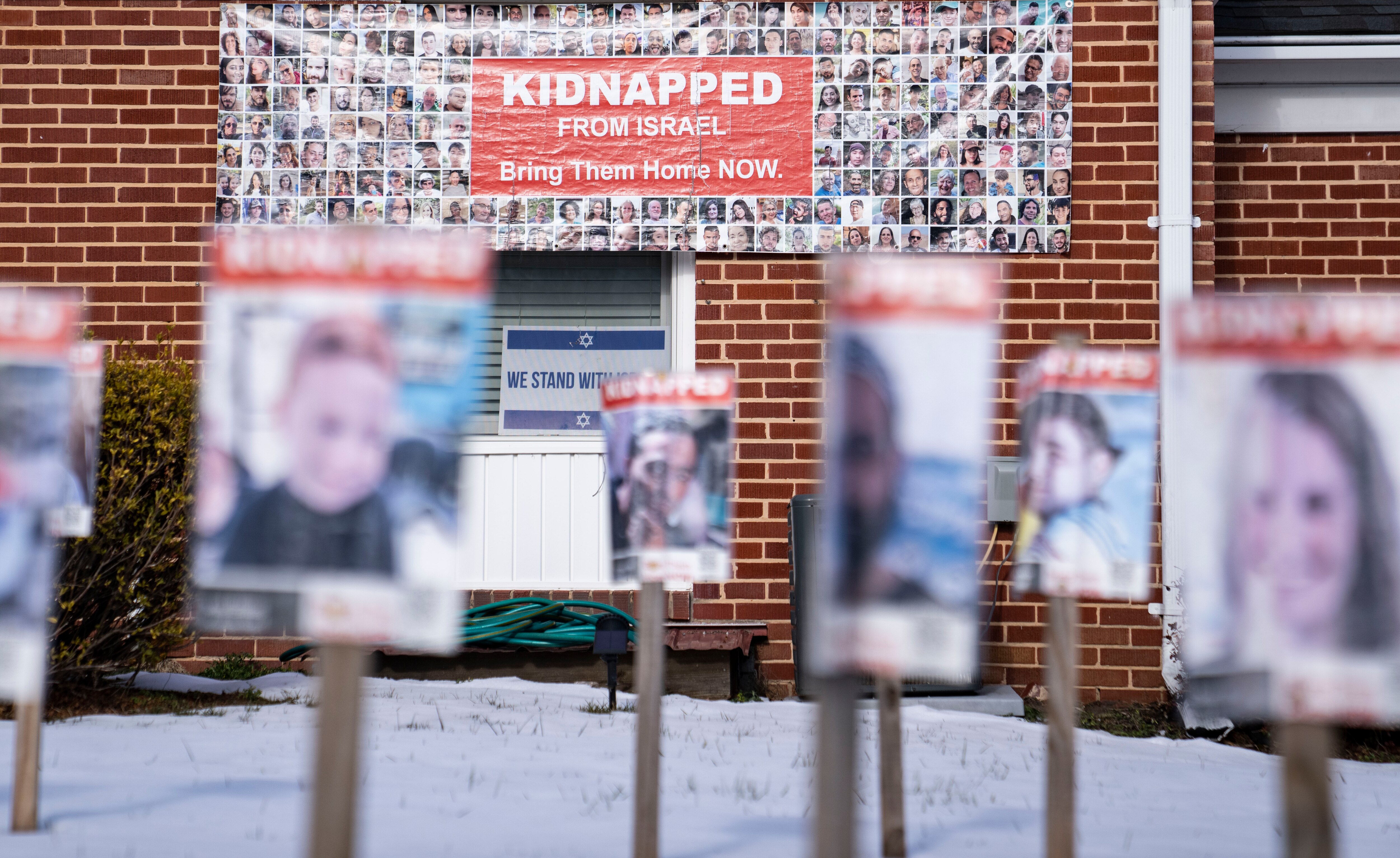 Front yard of Azi Rosenblum in Mt. Washington, Monday, January 13, 2025.