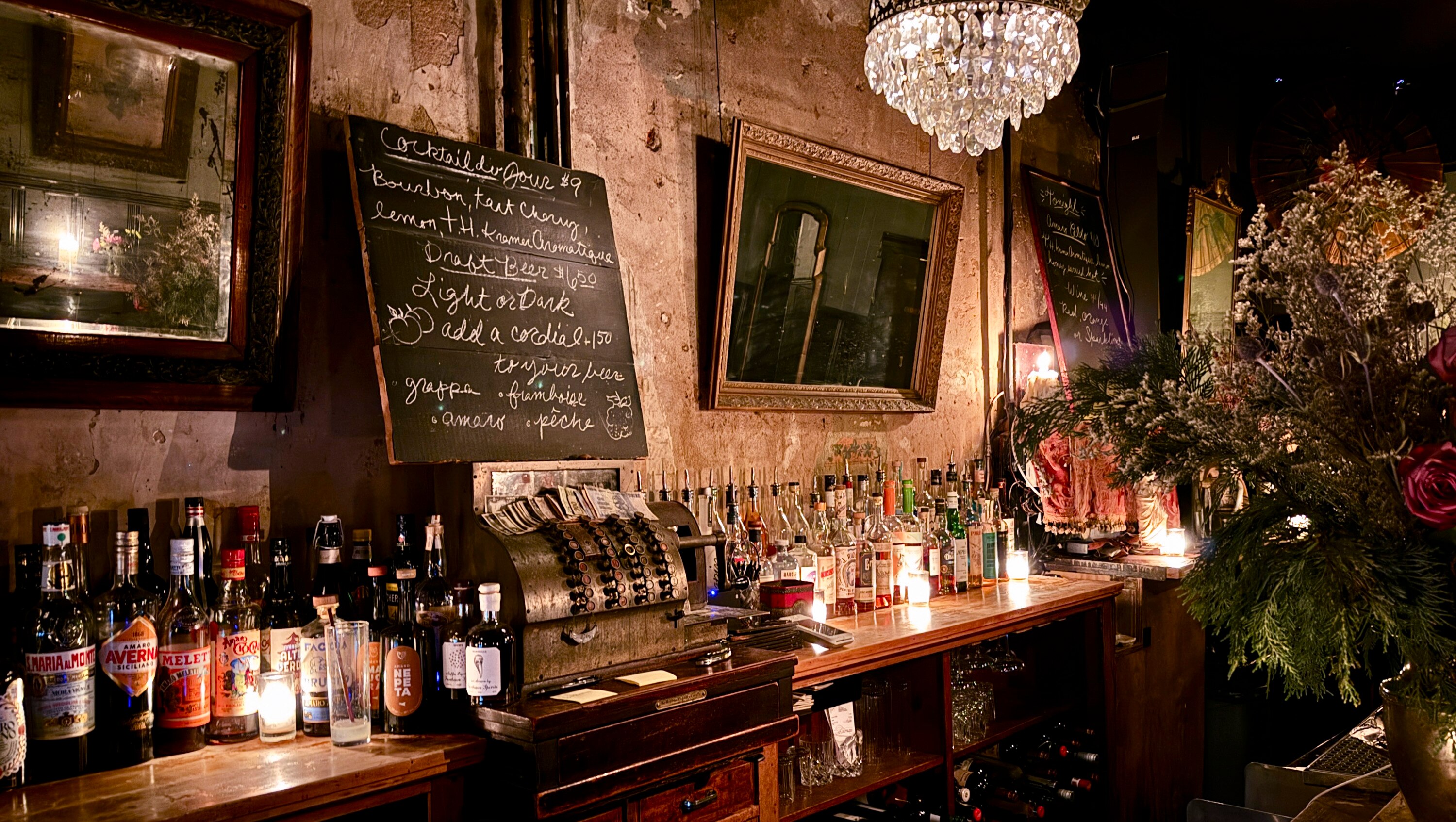 Inside views of the bar of WC Harlan