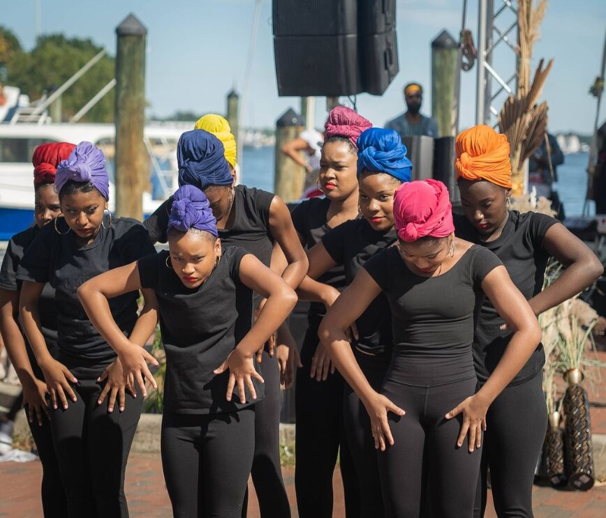 Young dancers from the Expressions Dance Company perform at the 2022 Kunta Kinte Heritage in Annapolis. The festival returns to City Dock this weekend.