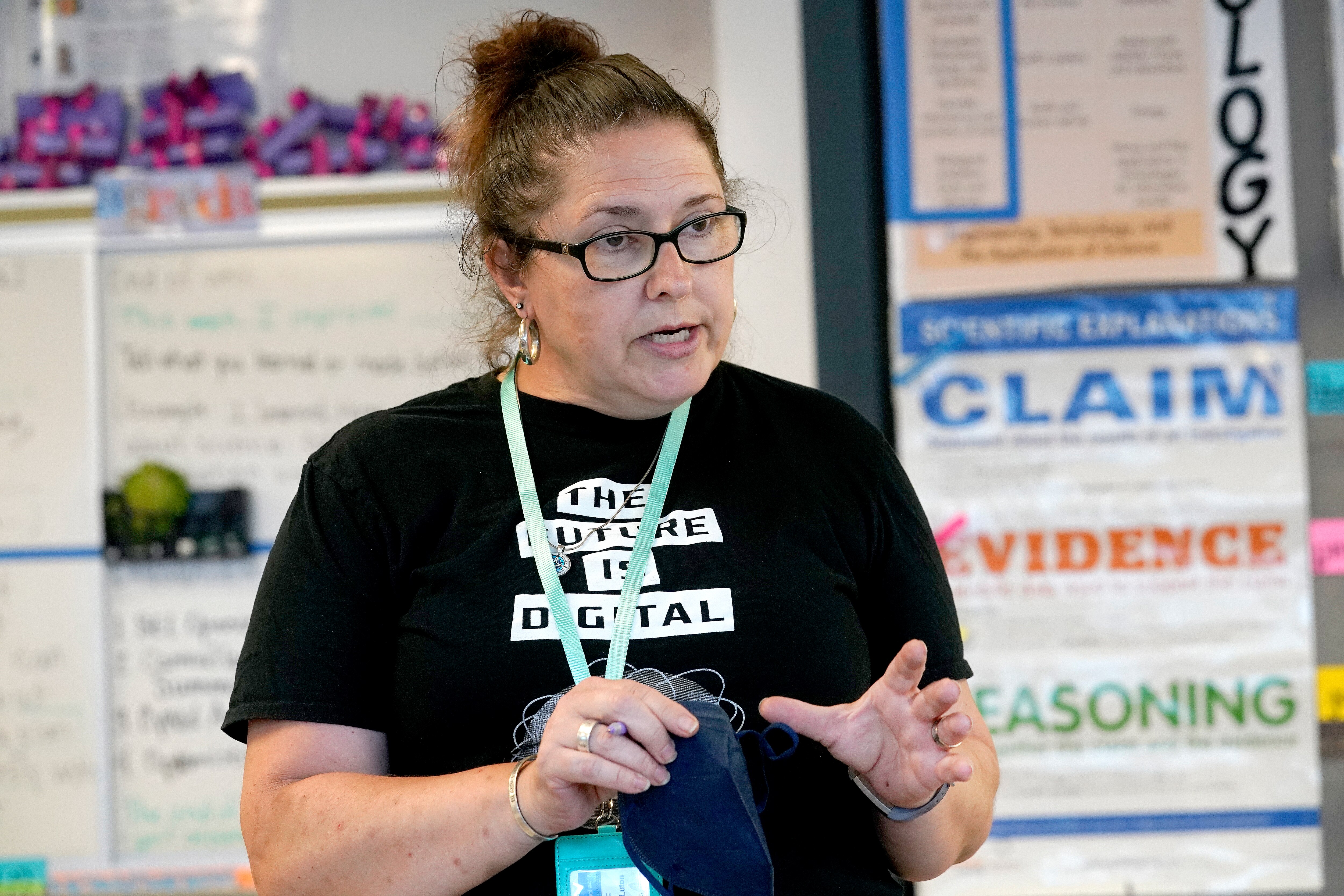 Nicole Veltre, biology teacher at Digital Harbor High School, talks about the most difficult year to be a teacher in the United States due mostly to the global pandemic that forced many teachers to suddenly and immediately abandon the classroom, and the second is the race protests and riots across the country.