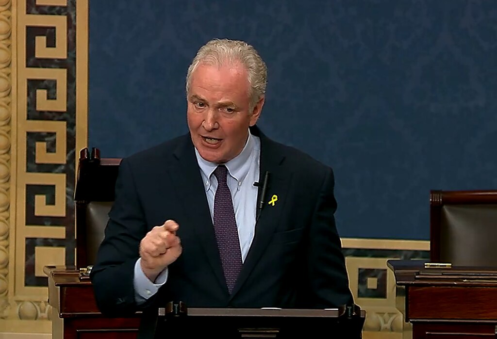 U.S. Sen. Chris Van Hollen explains his boycott of Israeli Prime Minister Benjamin Netanyahu's address to Congress in a speech on Tuesday.