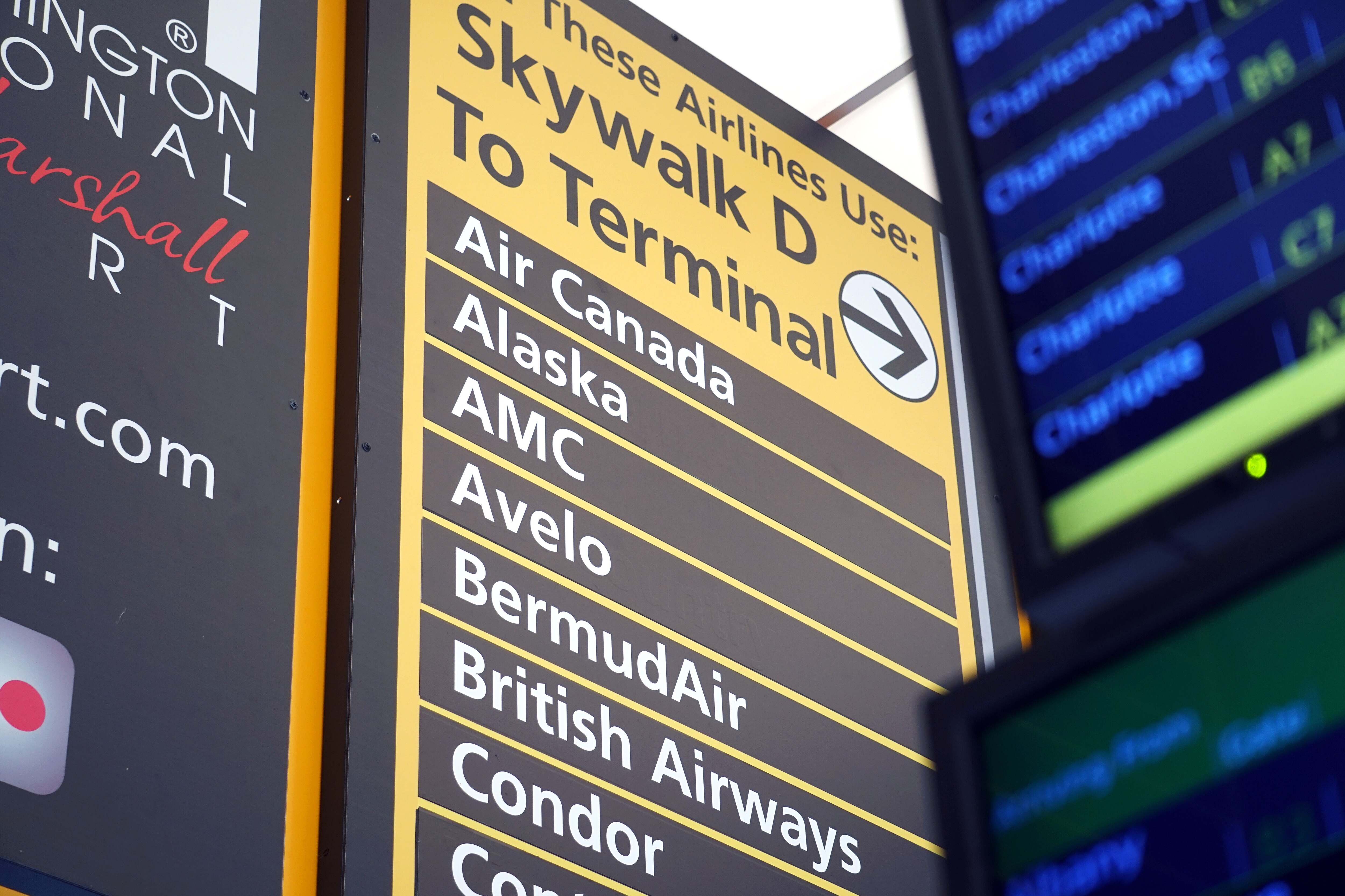 NOVEMBER 6, 2025 - BWI airport. Budget carrier Avelo Airlines operates just a handful of passenger flights in and out of BWI each week, but immigrant advocates are calling on Gov. Wes Moore to cut their airport access over their deal to transport detainees for Immigration and Customs Enforcement, or ICE.