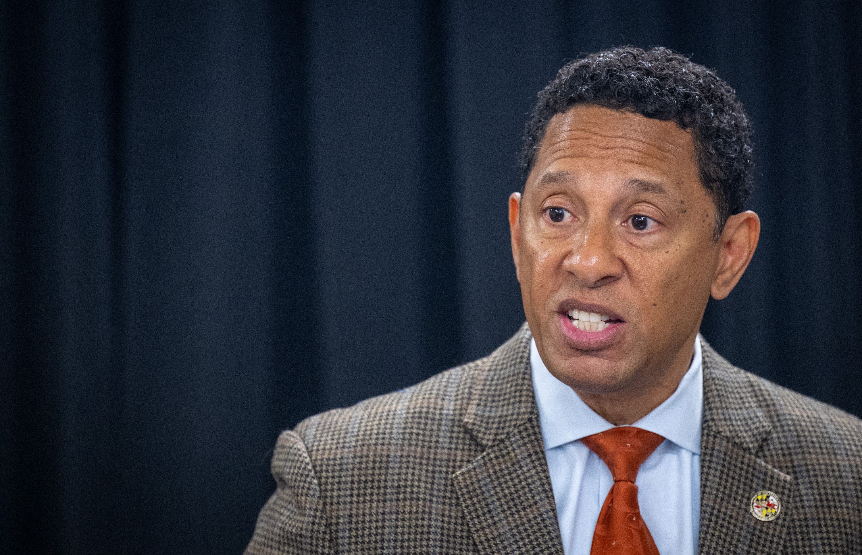 Baltimore State’s Attorney Ivan Bates speaks at a press conference February 13, 2005, following the exoneration of James Langhorne, 51, in the 1993 killing of Laurence Jones Jr. in Baltimore. Langhorne was released Monday after serving almost 30 years in prison.