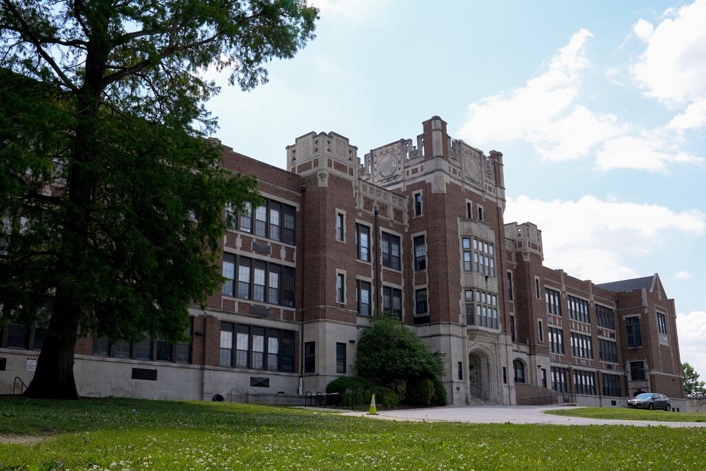 6/13/22—The exterior of Green Street Academy.