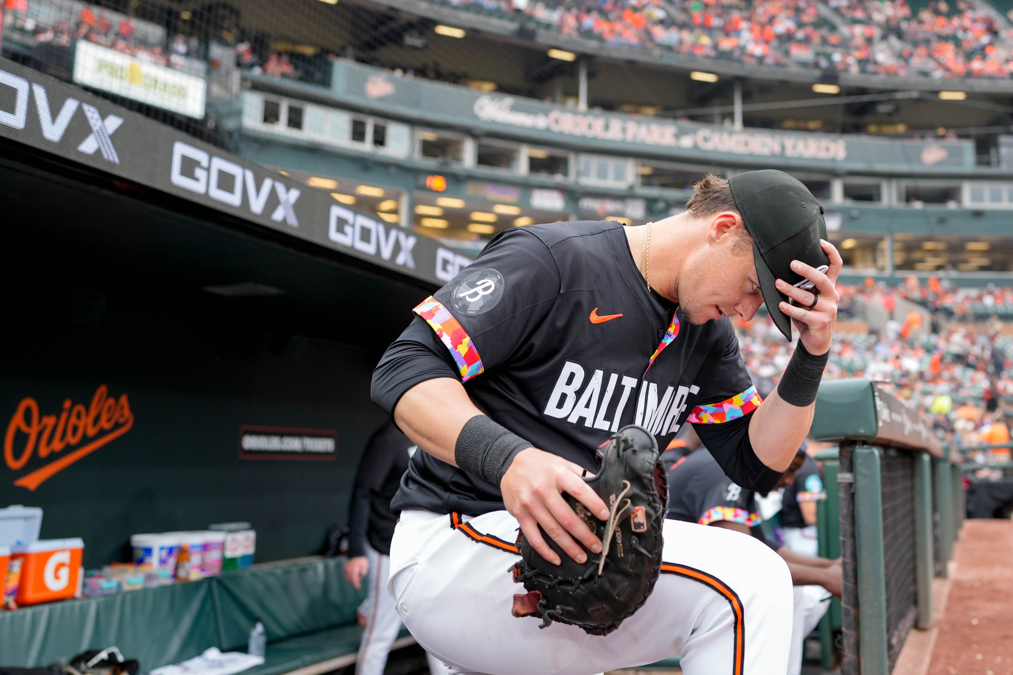 Orioles first baseman Ryan Mountcastle injured his hamstring a week ago while stealing home against the Chicago White Sox.