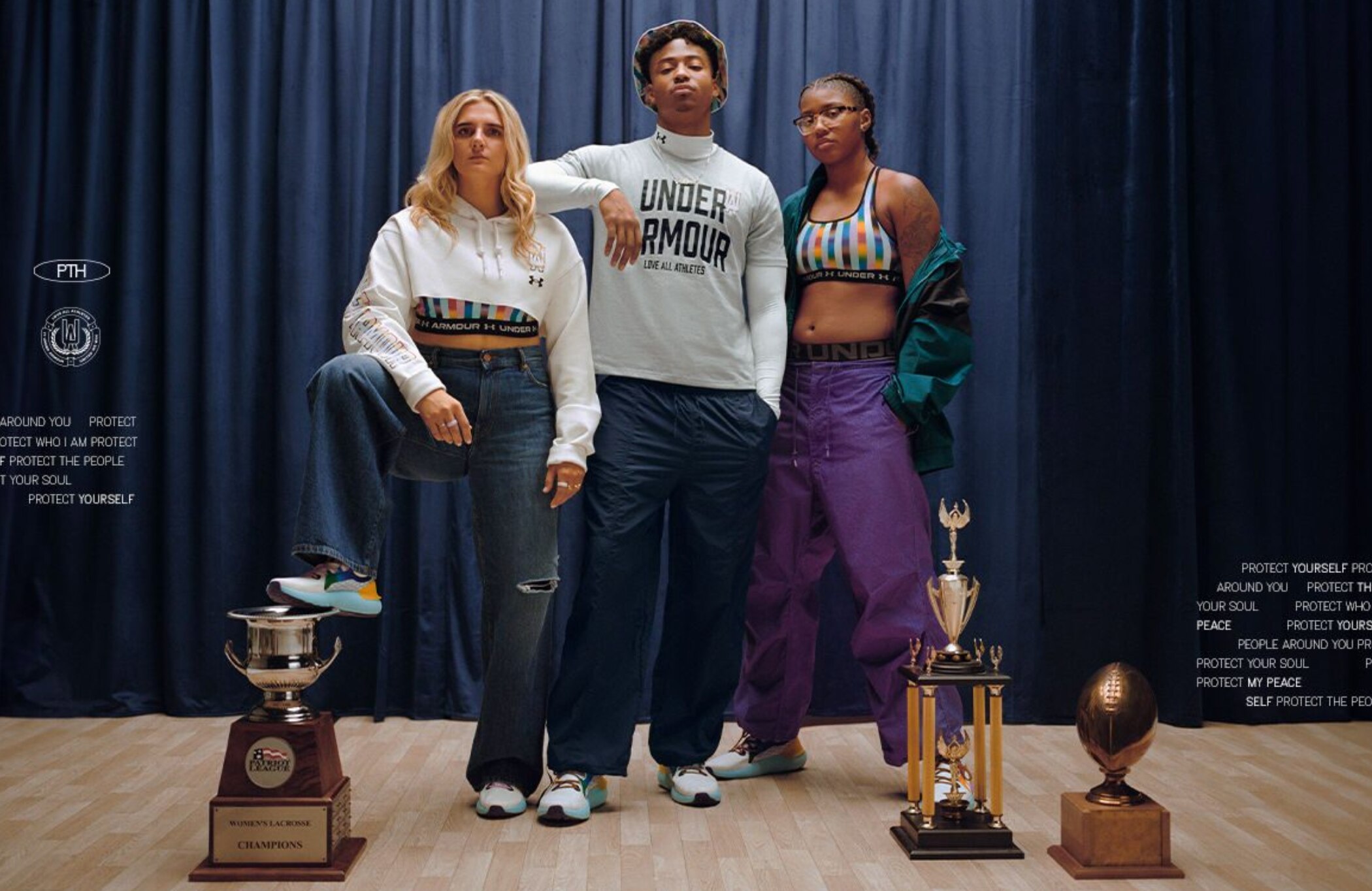Loyola University lacrosse player Regan Kielmeyer and Maryland basketball player Shyanne Sellers were chosen by Under Armour to represent the LGBTQ+ community. (Photo courtesy of Under Armour)