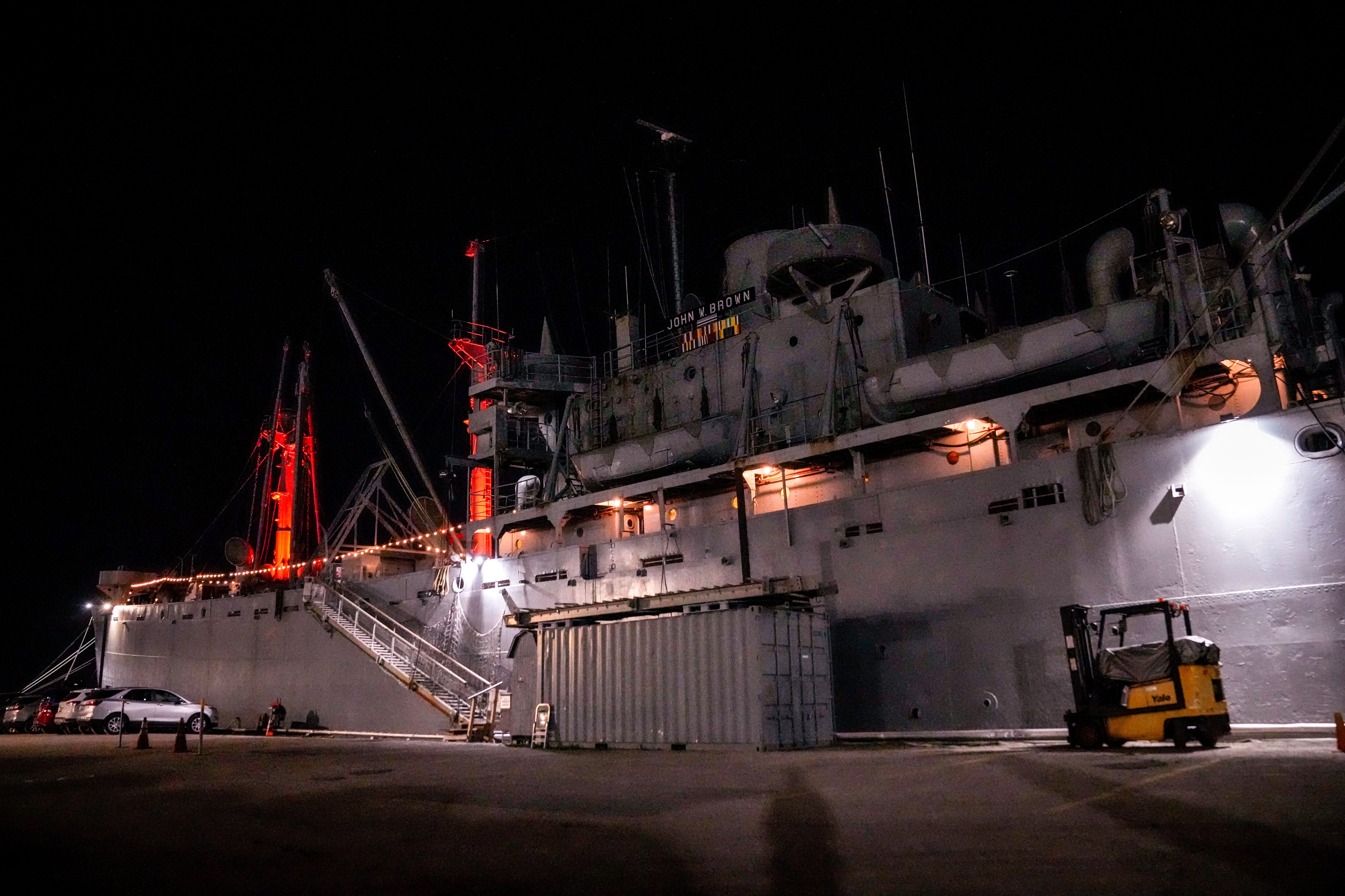 The exterior of the SS John W. Brown in Baltimore on Friday, October 18, 2024.