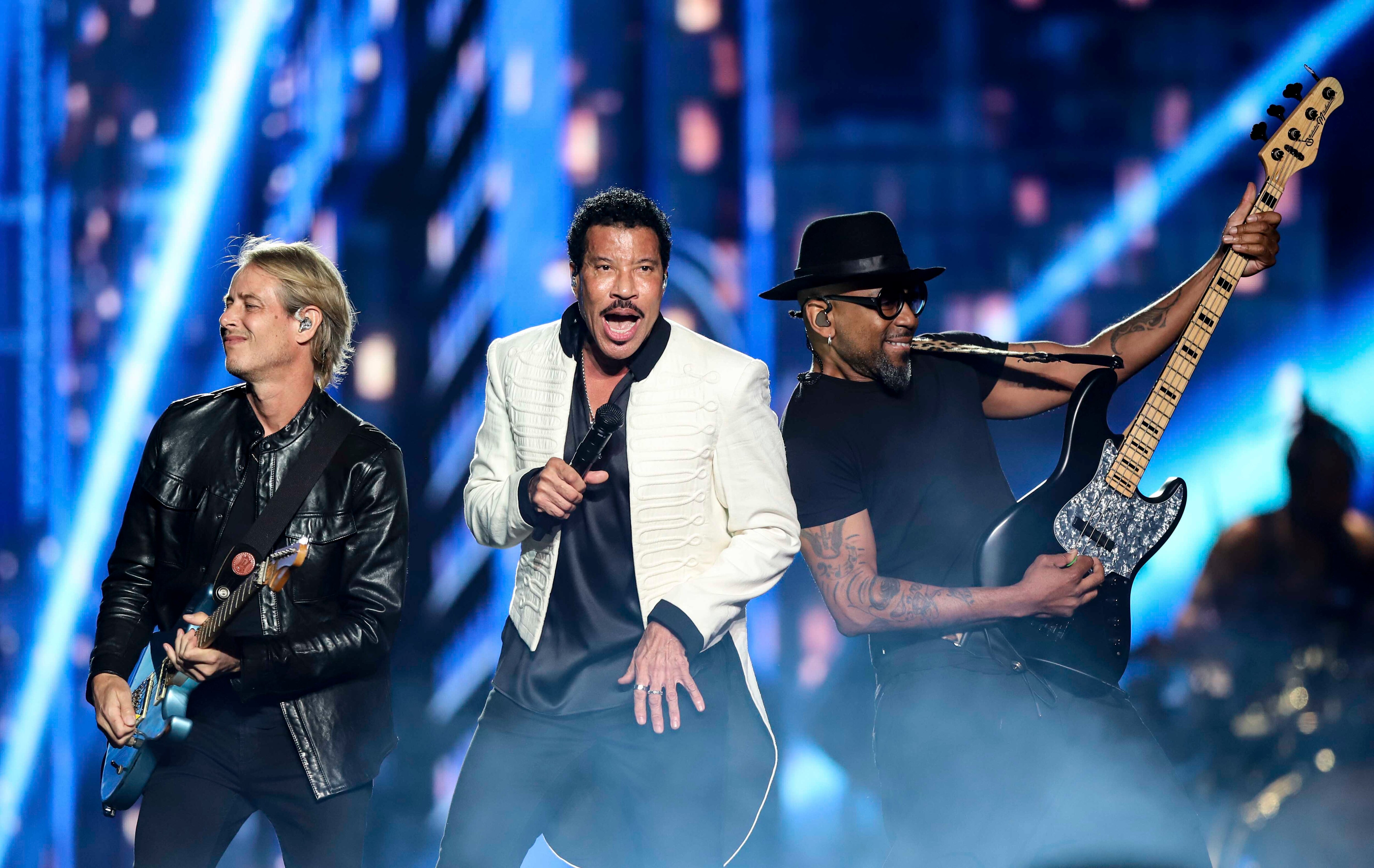 Lionel Richie, 74, performs at CFG Bank Arena in Baltimore, Maryland on August 19, 2023.