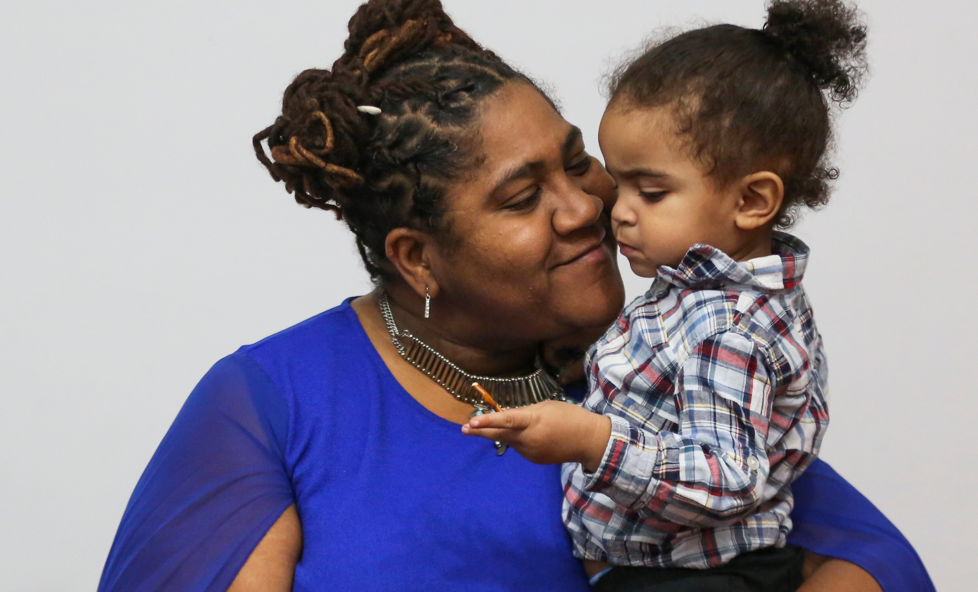 Ana Rodney, pictured with son Asher, is the founder and director of MOMCares. MOMCares. MOMCares is a postpartem doula service specifically for Black and low-income parents in Baltimore
