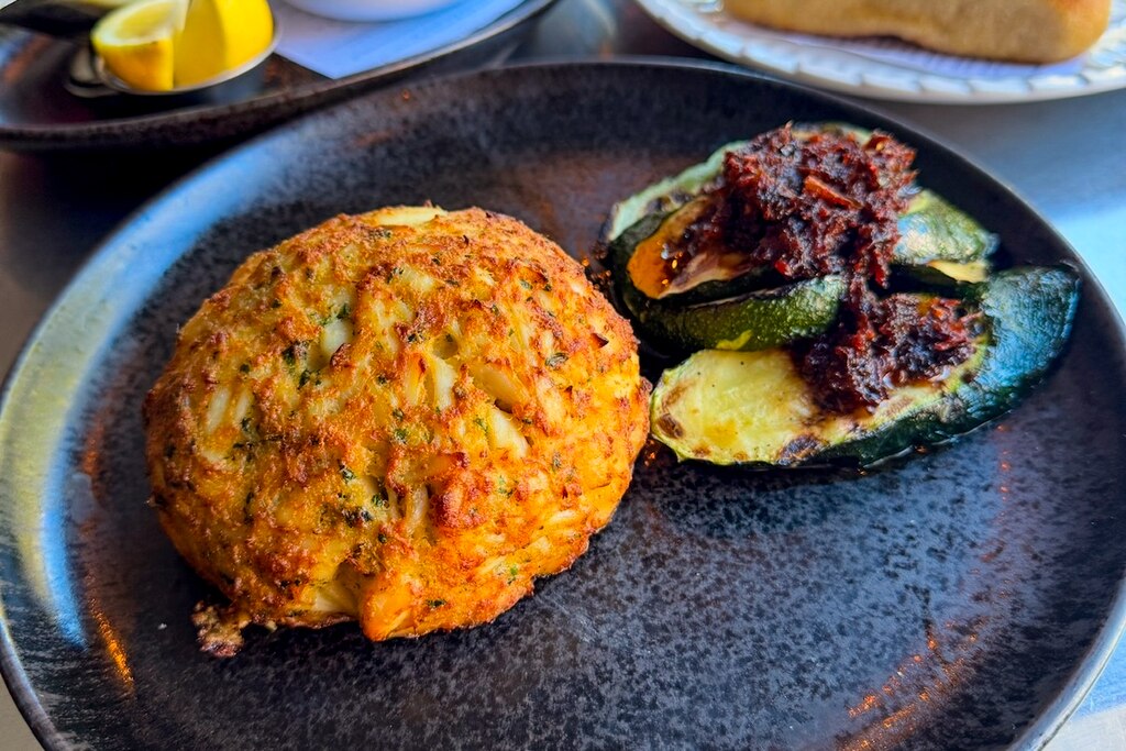 1-pound crab cake at The Food Market.