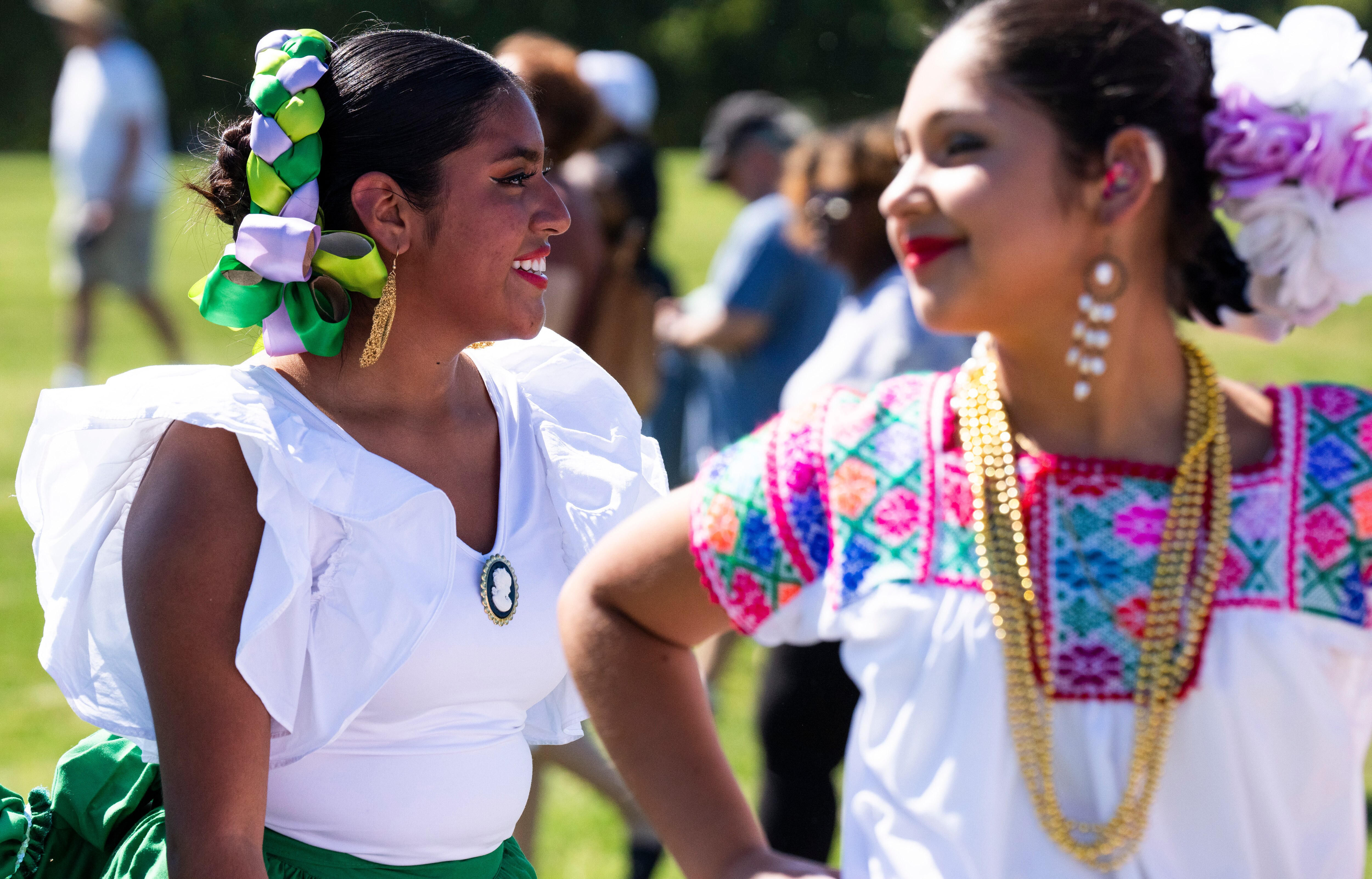 File photo from a September 2023 festival at Patterson Park in Baltimore marking a visit from Little Amal, a 12-foot puppet of a 10-year-old Syrian refugee girl, who travels the world comforting refugees and asylum seekers.