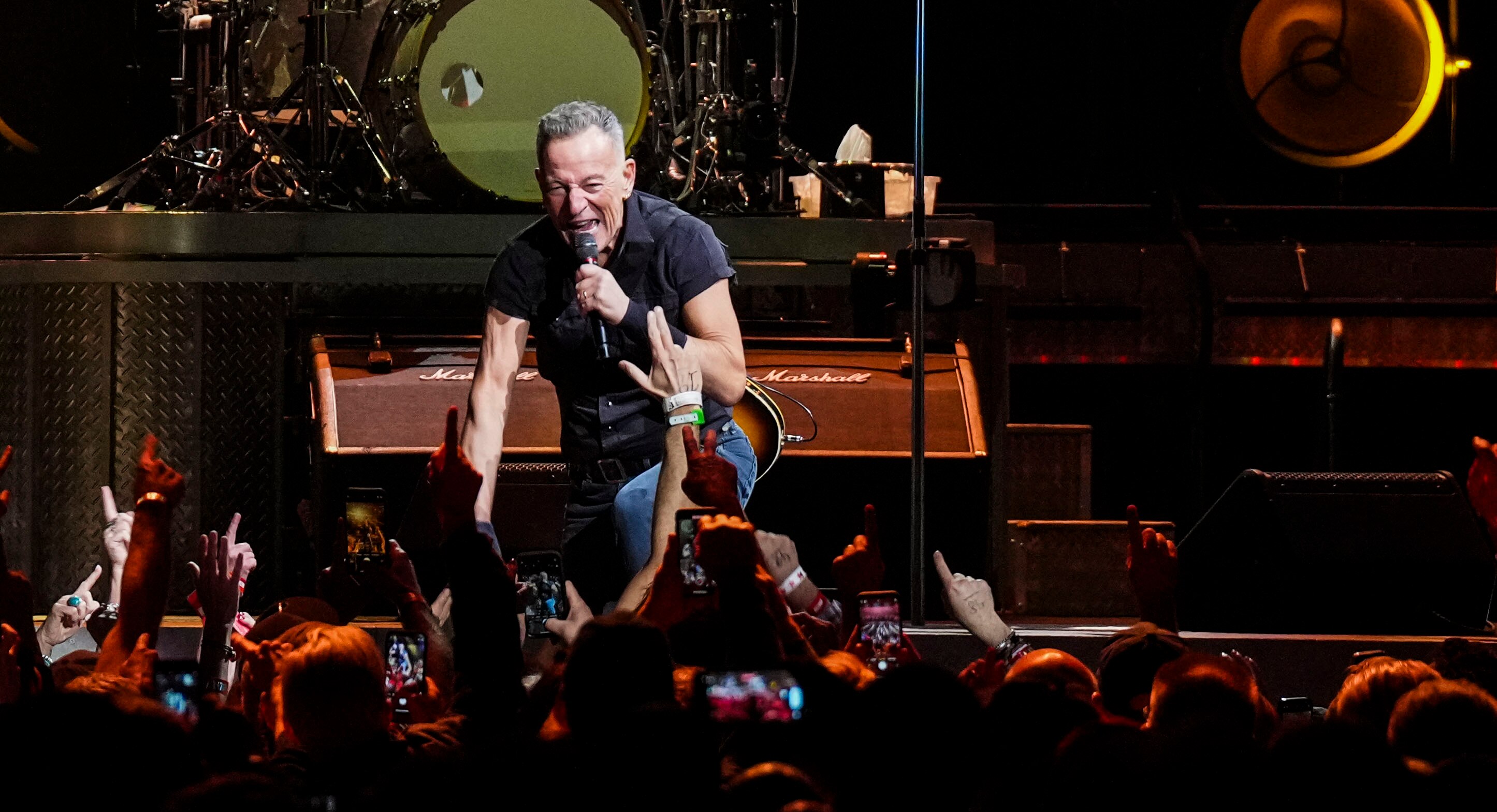 Bruce Springsteen performed the first concert at CFG Bank Arena post renovations on April 7, 2023. Springsteen performs at Camden Yards on Saturday.