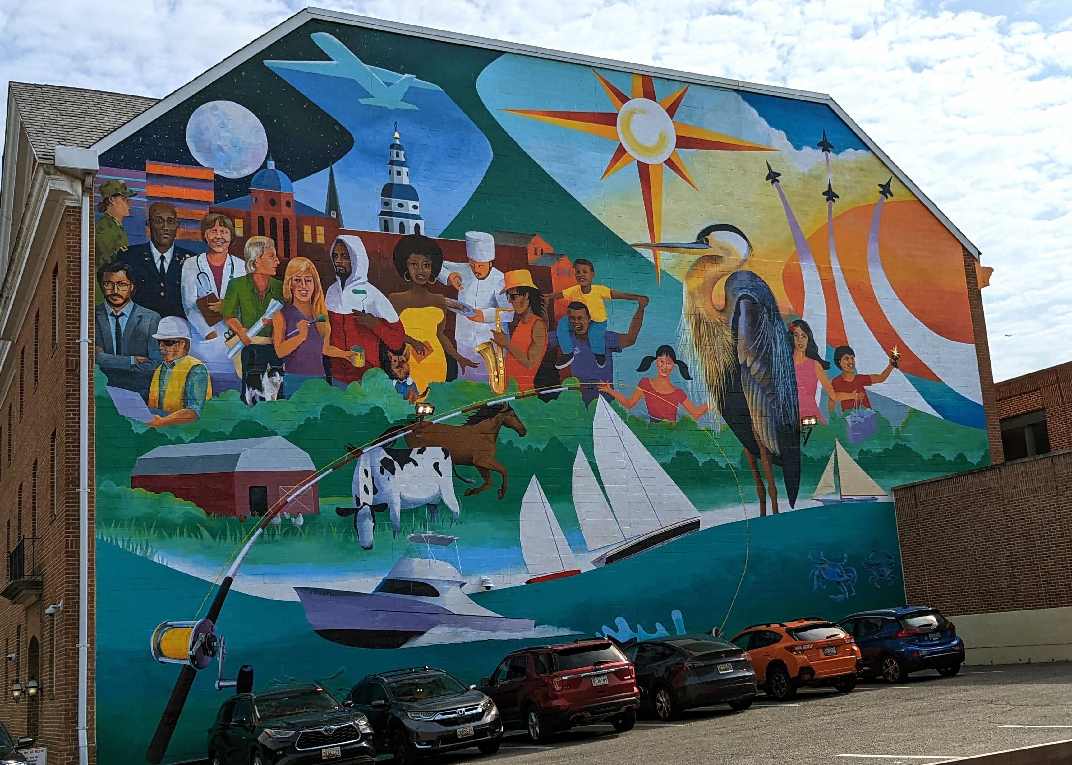 "Best Place for All" on the side of the Arundel Center at 44 Calvert St. in Annapolis is a play on the county slogan chosen by County Executive Steuart Pittman.