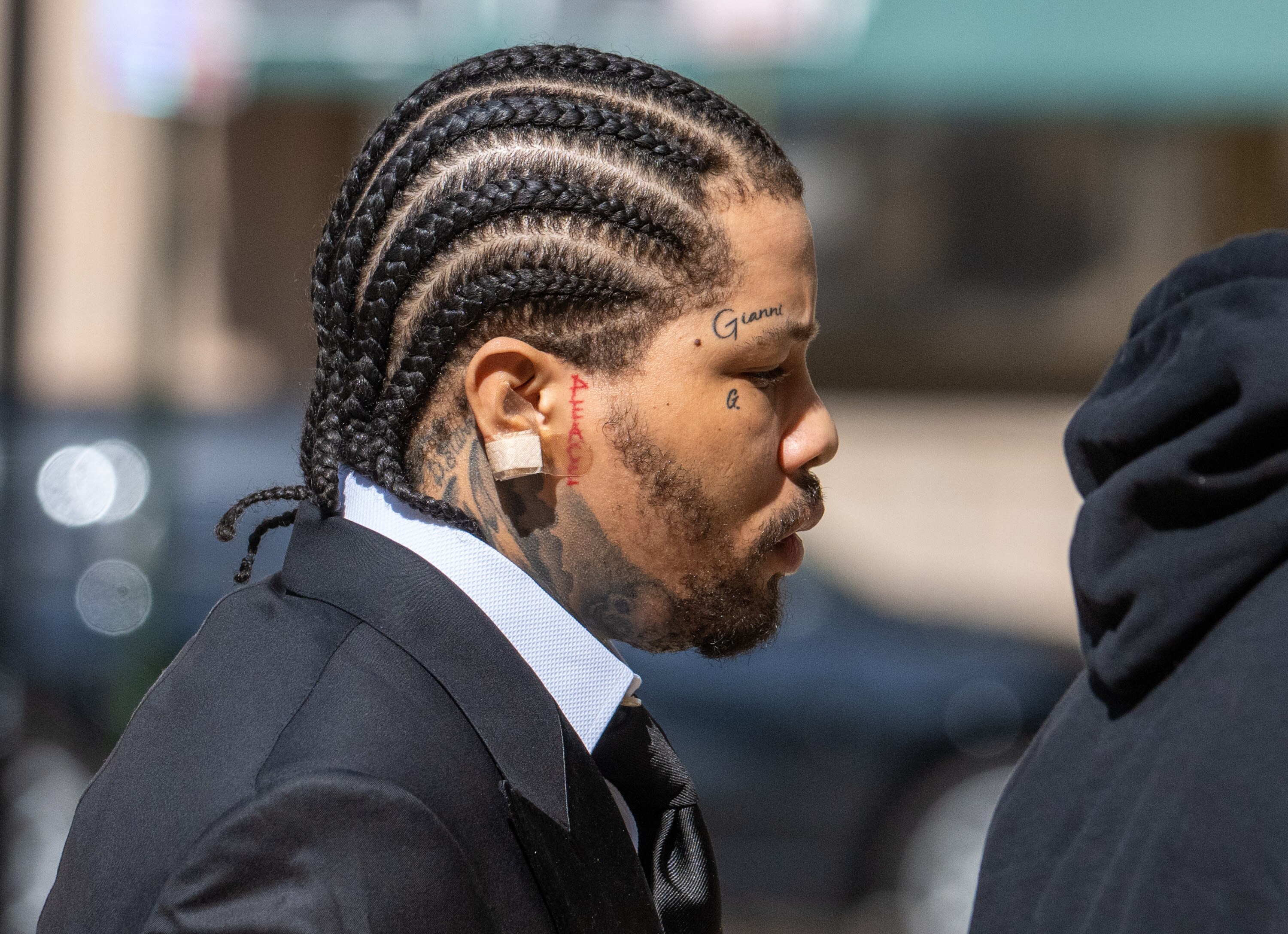 Gervonta Davis arrives at the Elijah E. Cummings Courthouse for a probation violation hearing Wednesday, March 12, 2025.