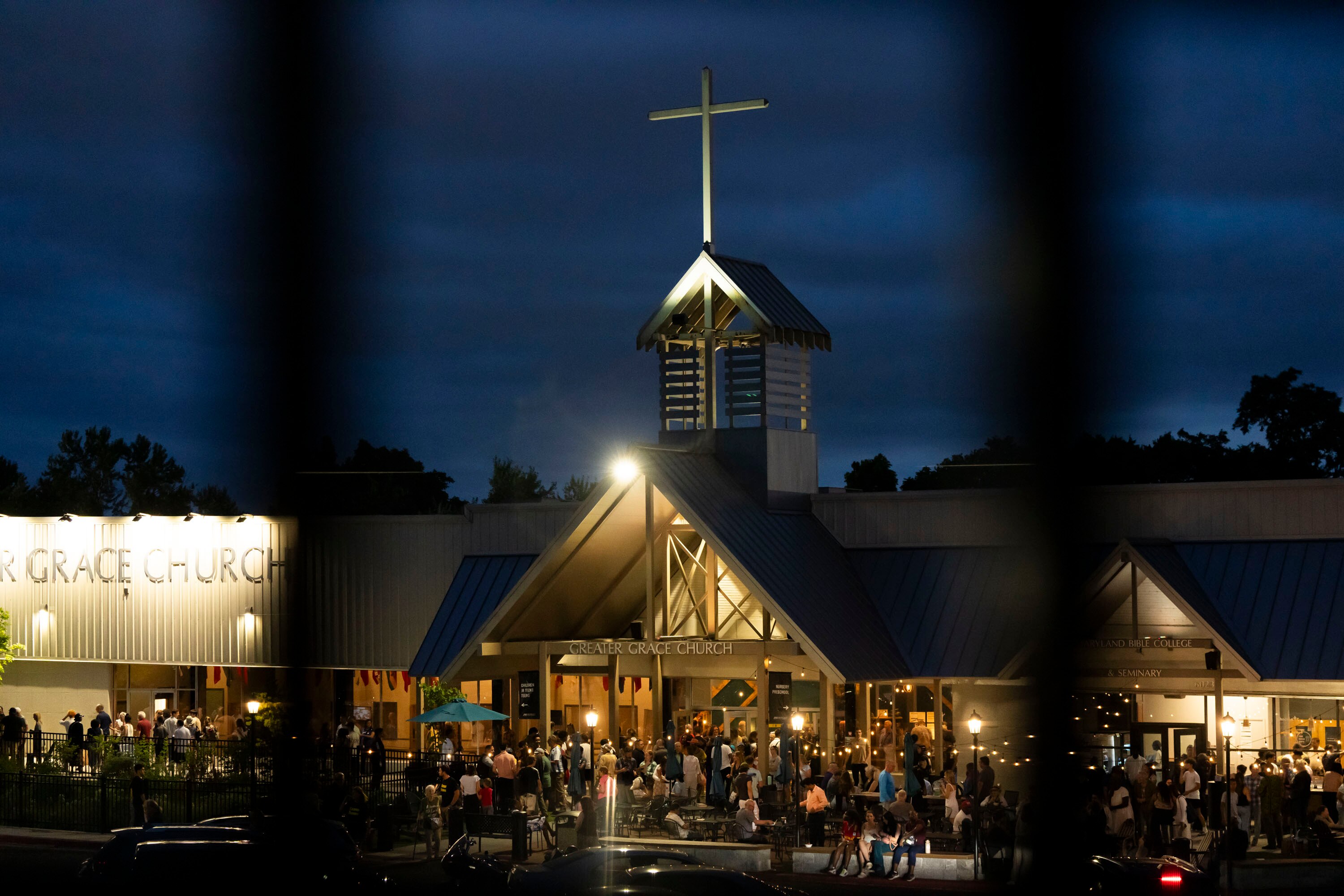 Survivors of Greater Grace and their loved ones held a protest outside of the Baltimore campus in 2024.