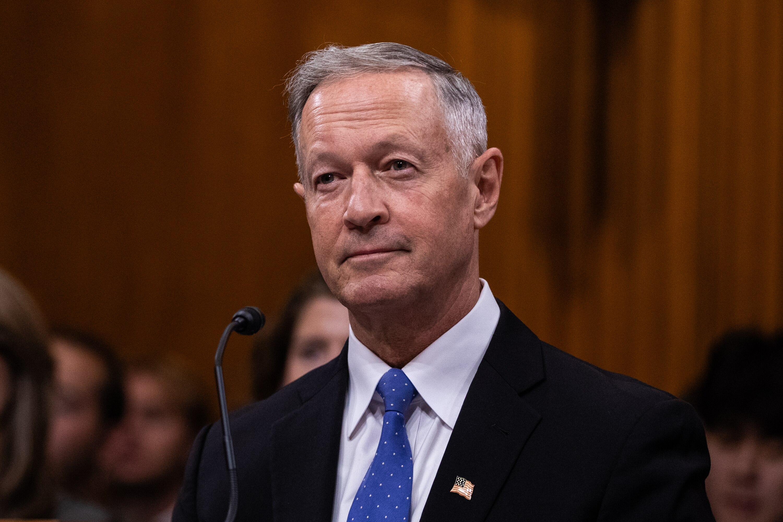 WASHINGTON, DC - SEPTEMBER 11: Social Security Commissioner Martin O'Malley testifies before the Senate Committee on the Budget at the U.S. Capitol on September 11, 2024 in Washington, DC. The hearing was entitled "Social Security Forever: Delivering Benefits and Protecting Retirement Security"