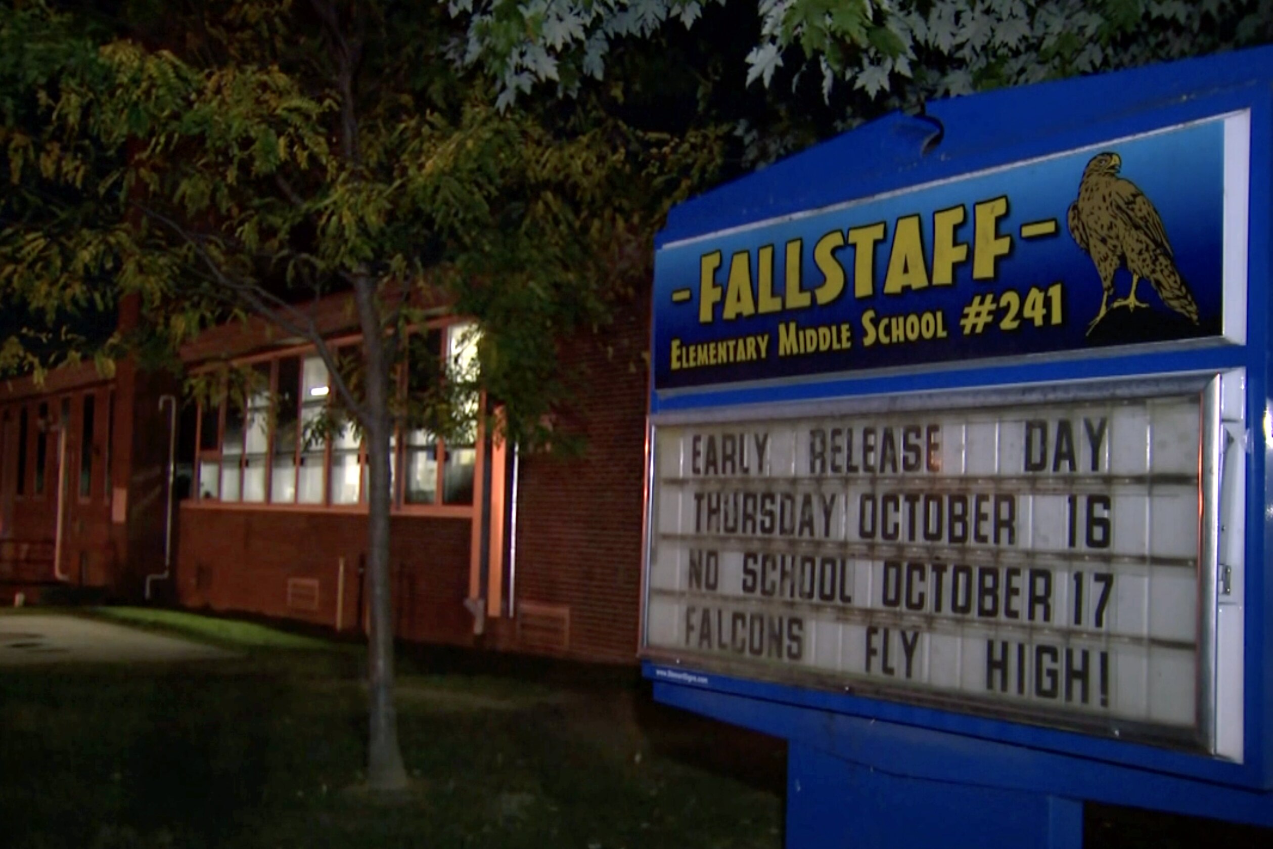 A raccoon that tested positive for rabies was captured inside Fallstaff Elementary Middle School in Baltimore on Tuesday, October 14, 2025.