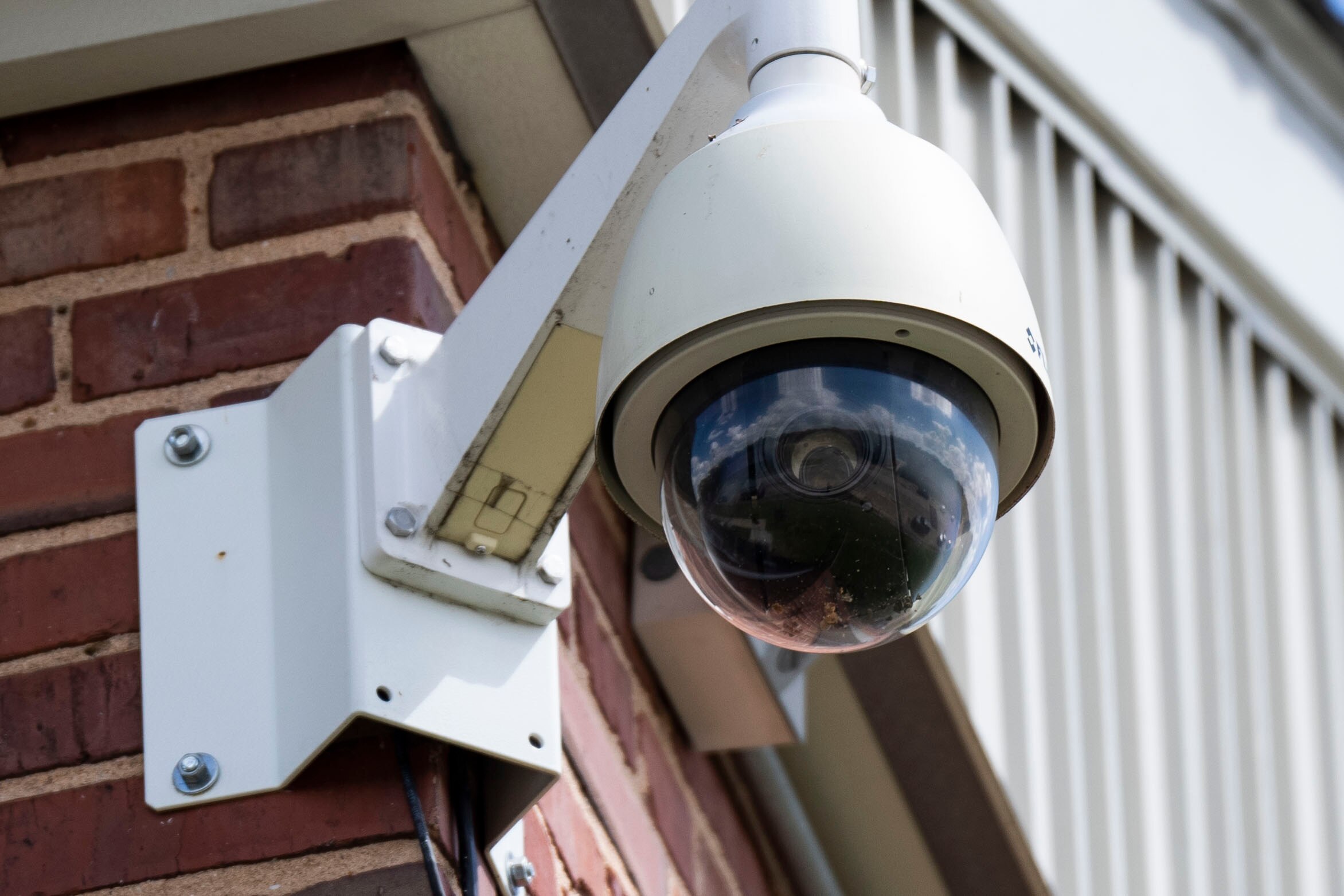 A Citiwatch camera attached to a building at Brooklyn Homes.