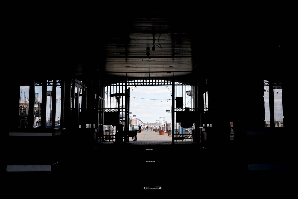 The entrance to Harborview Marina in Baltimore, Md. on Wednesday, March 26, 2025.