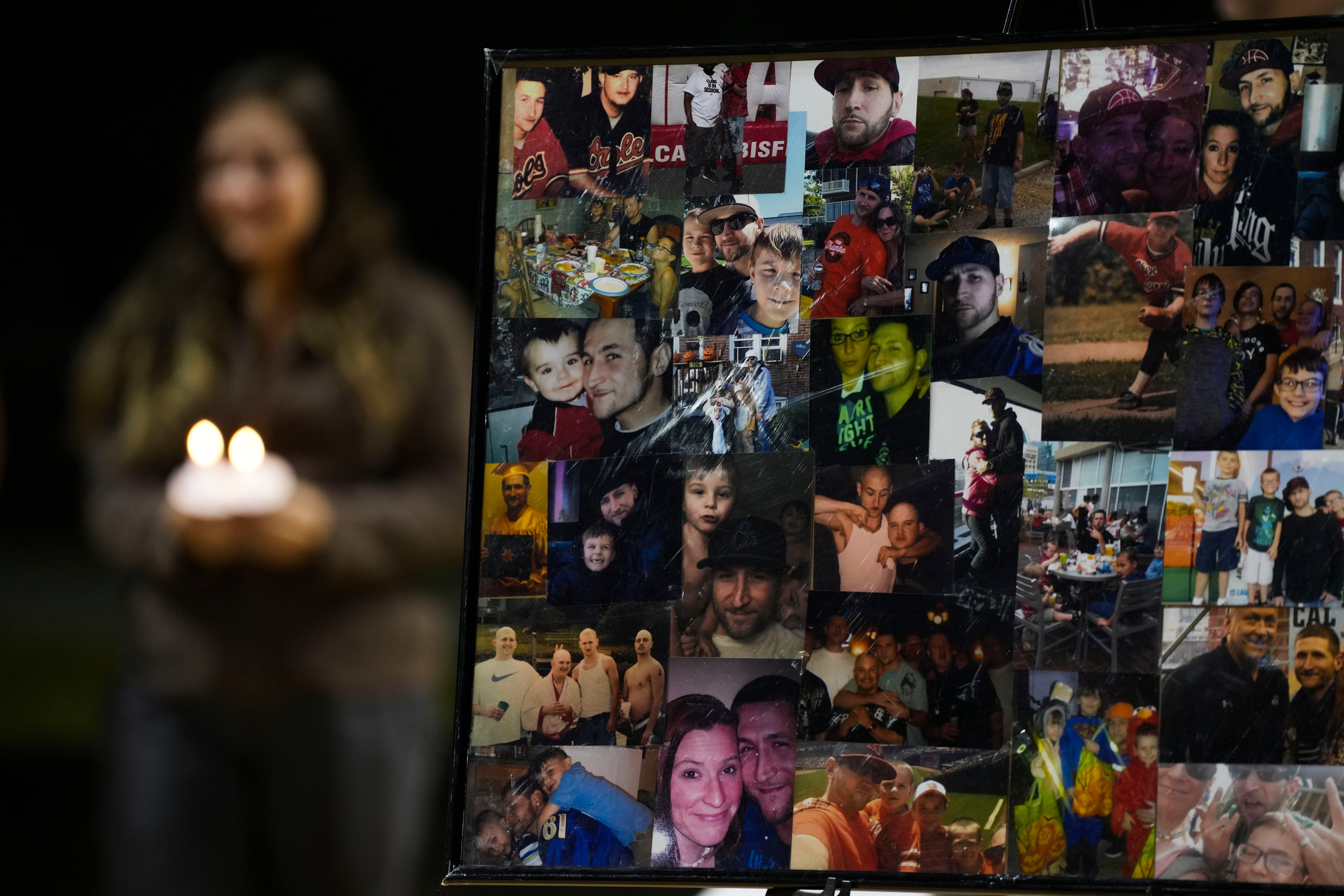 Family and friends held a vigil for Christopher Wright, 43, after his death in May 2023.