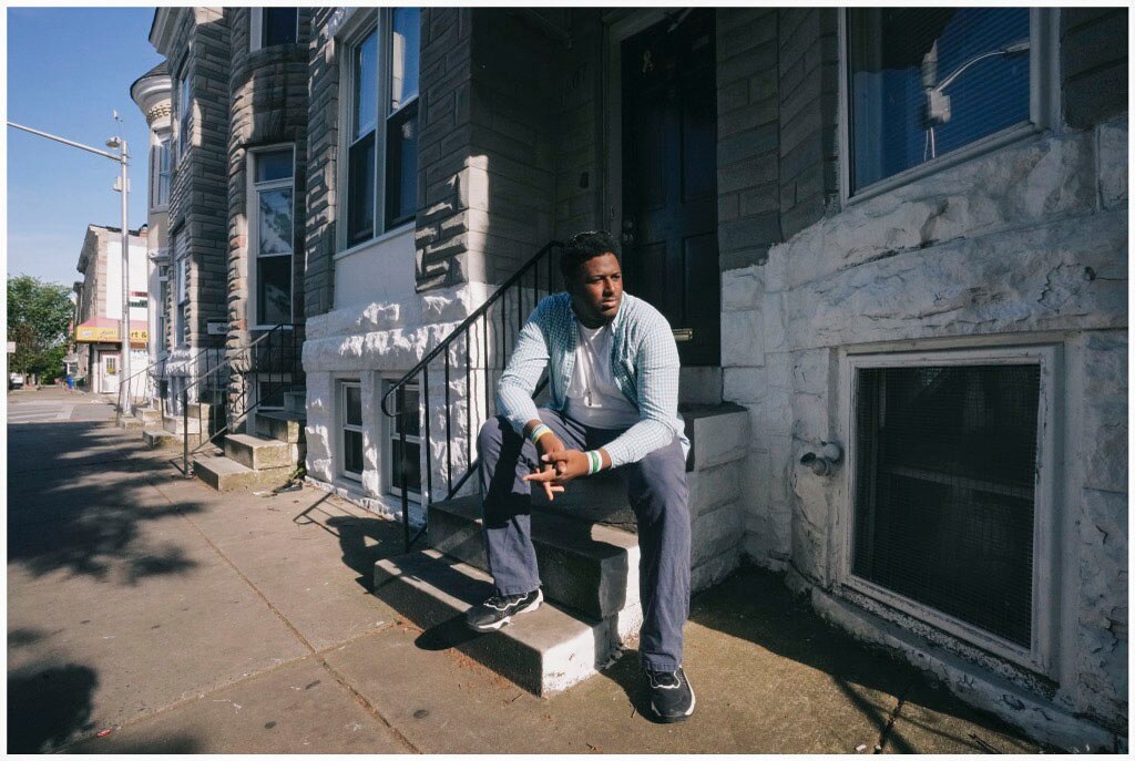 Sean Rice, 19, sits inside of his grandmother's home on May 14, 2023.