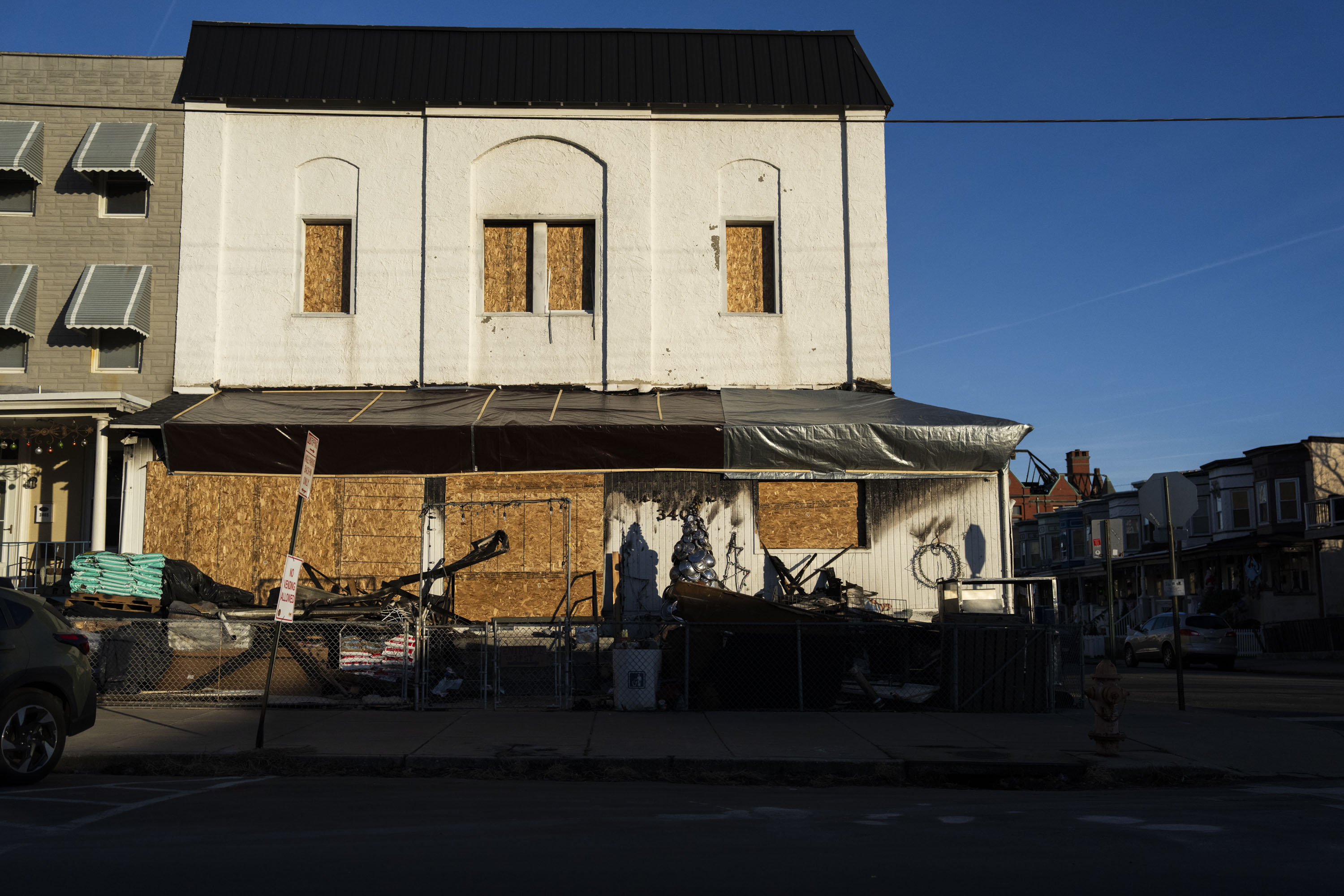 A fire devastated Falkenhan’s Hardware in the 700 block of West 34th Street on Dec. 15.