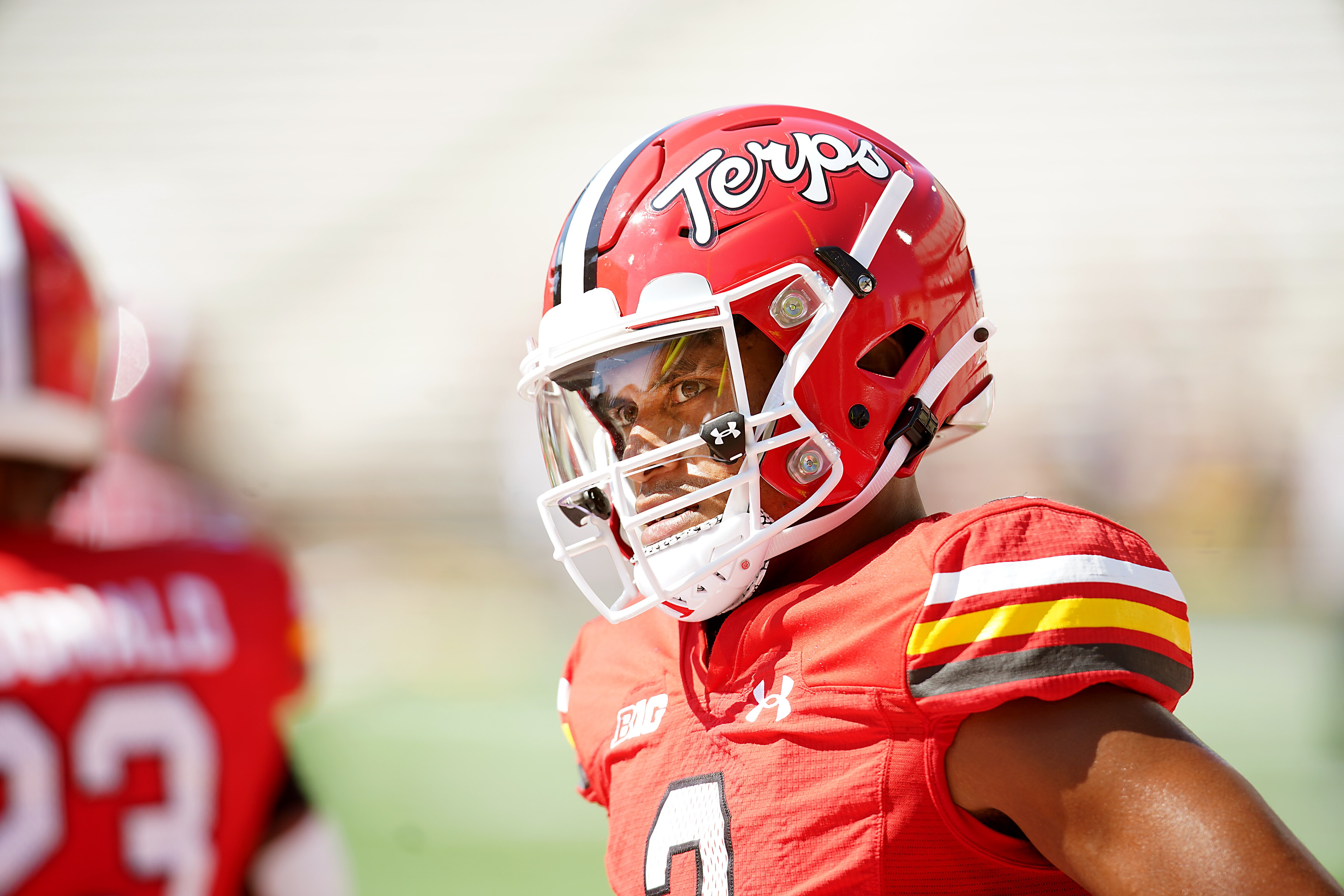 University of Maryland’s QB #3 Taulia Tagovailoa during a 38-6 victory over Towson University in September 2023.