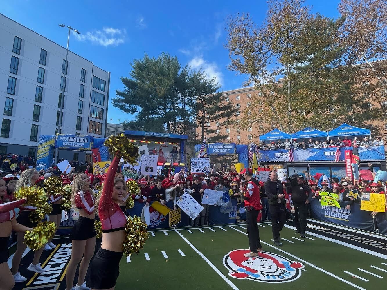 Fox's "Big Noon Kickoff" broadcasts from the campus of the University of Maryland before the Terps play Michigan.