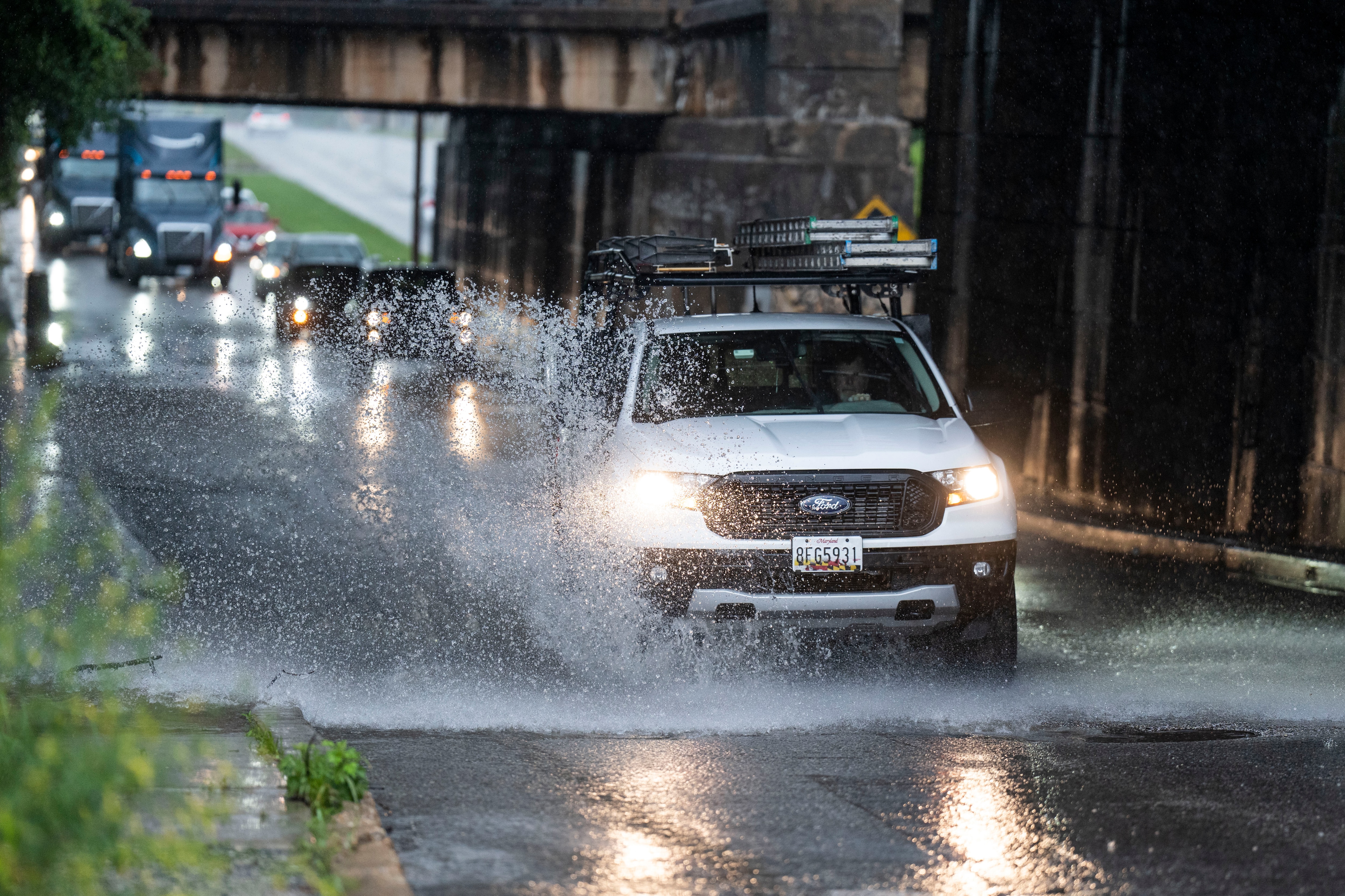 The National Weather Service has issued a flood watch for parts of Maryland until 6 p.m. on Monday.