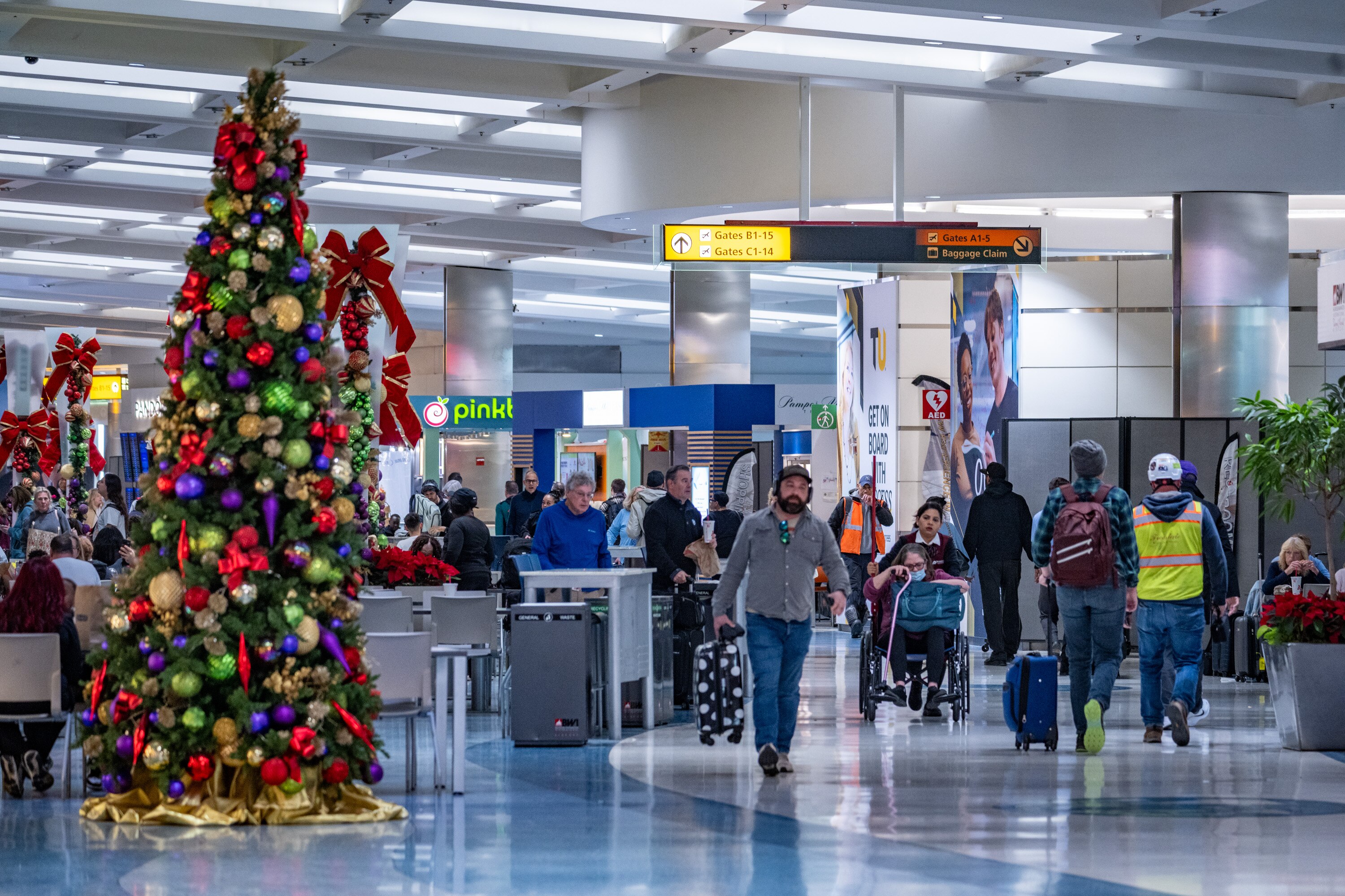 Nearly 2.4 million Marylanders are predicted to travel for the holiday season, with 134,000 estimated to travel by air — an 11% jump from last year, according to AAA.
