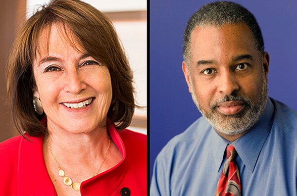 (l) Nancy Gertner is a retired U.S. district judge for the District of Massachusetts. (r) Andre M. Davis is a retired U.S. circuit judge for the Fourth Circuit Court of Appeals.