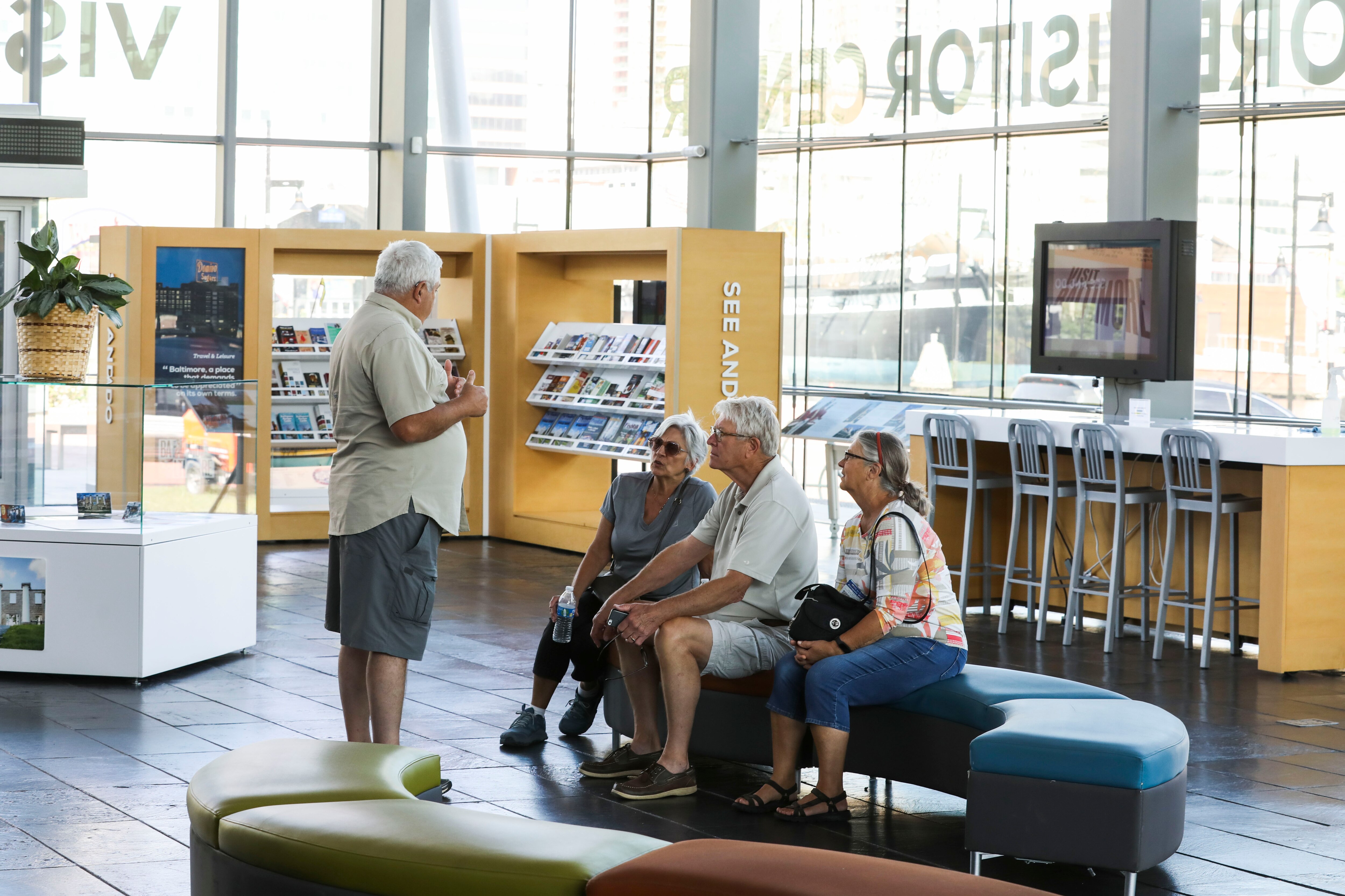 Baltimore’s visually striking Visitor’s Center is open to the public post-COVID.