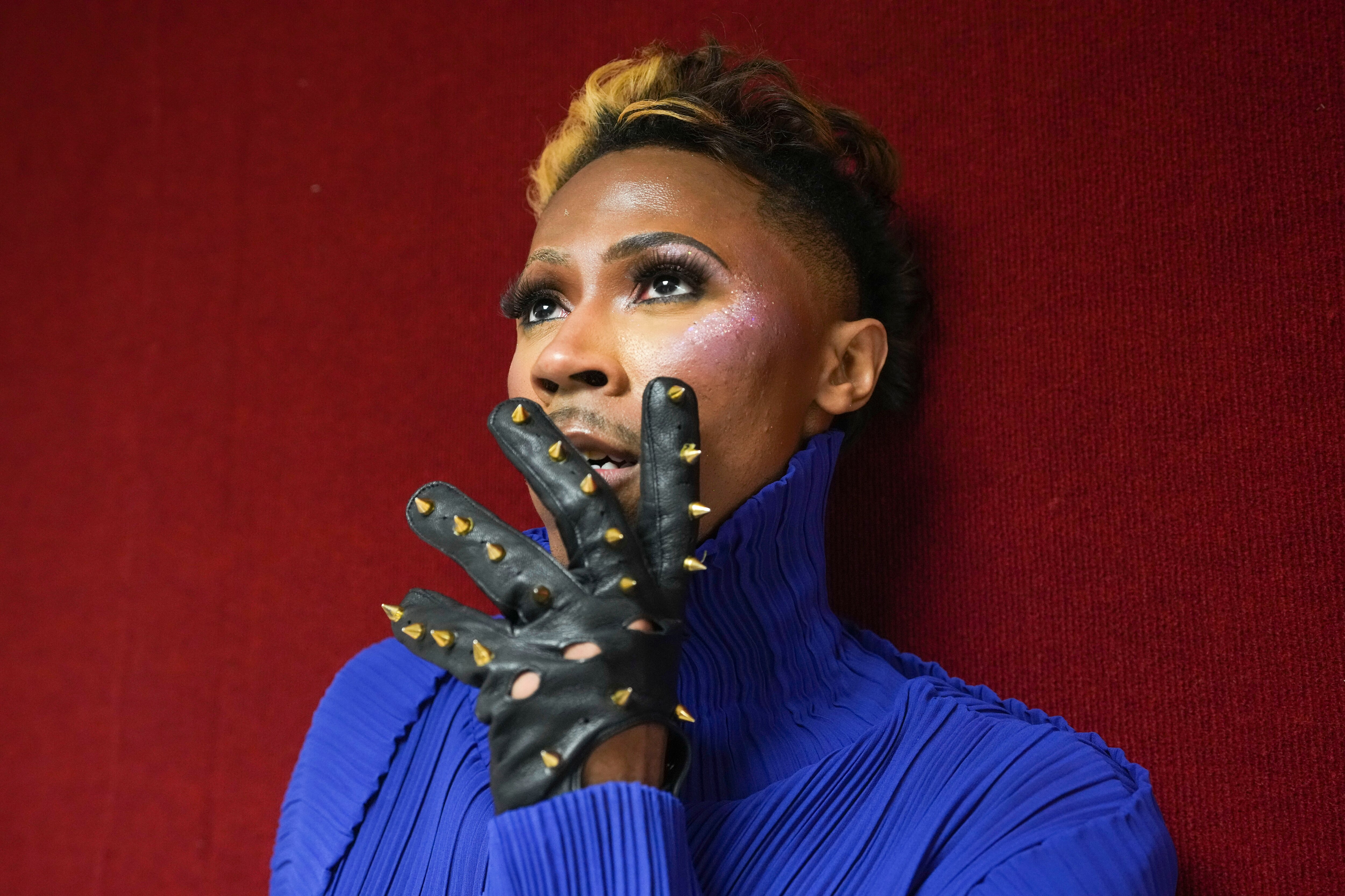 Terrence Rouse poses for a photo at the Strut Fashion Show hosted by Aziza PE&CE at the Hippodrome on March 25, 2023.