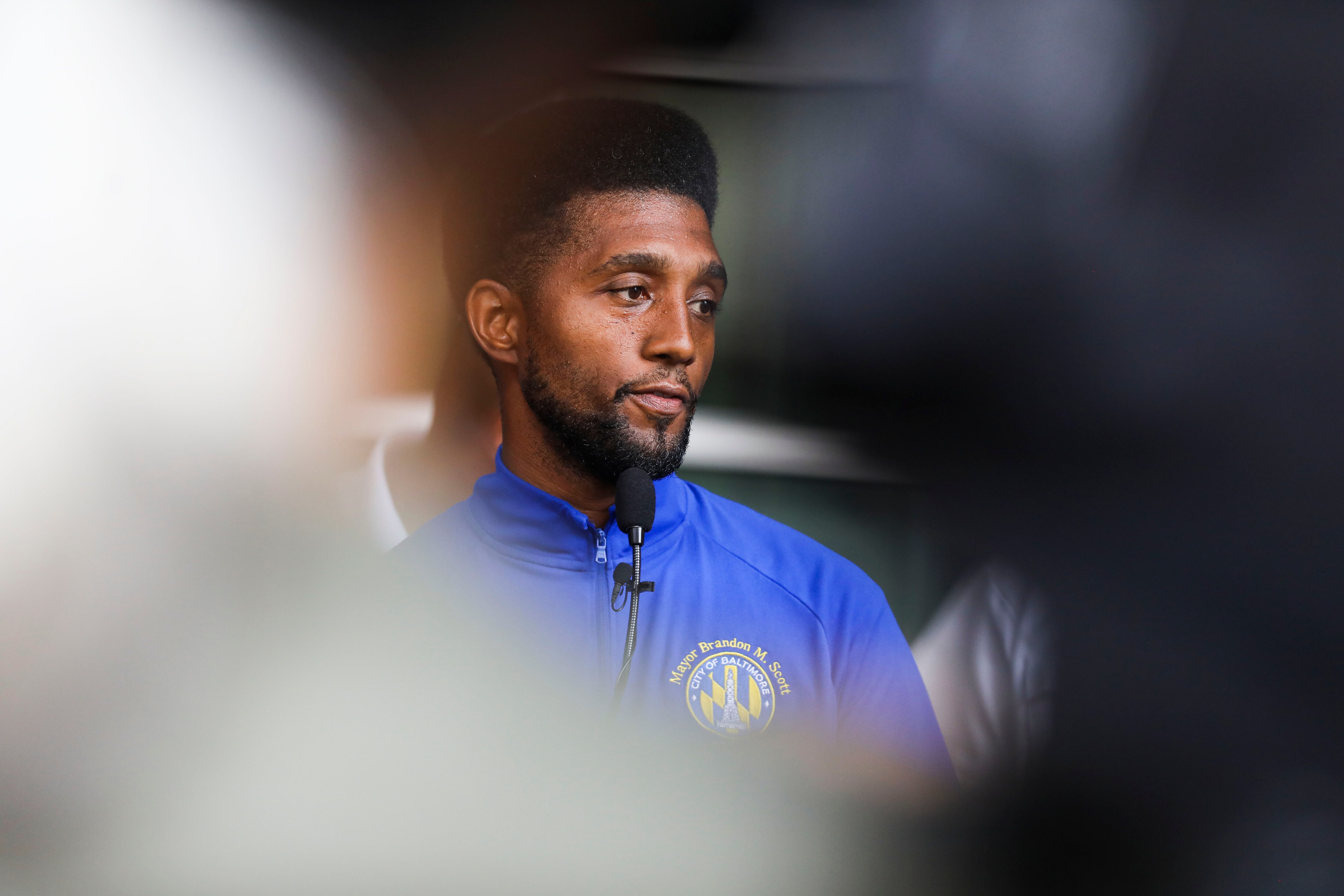 Mayor Brandon Scott held a press conference out front of the Office of Emergency Management addressing the concerns about the e.coli outbreak in West Baltimore.