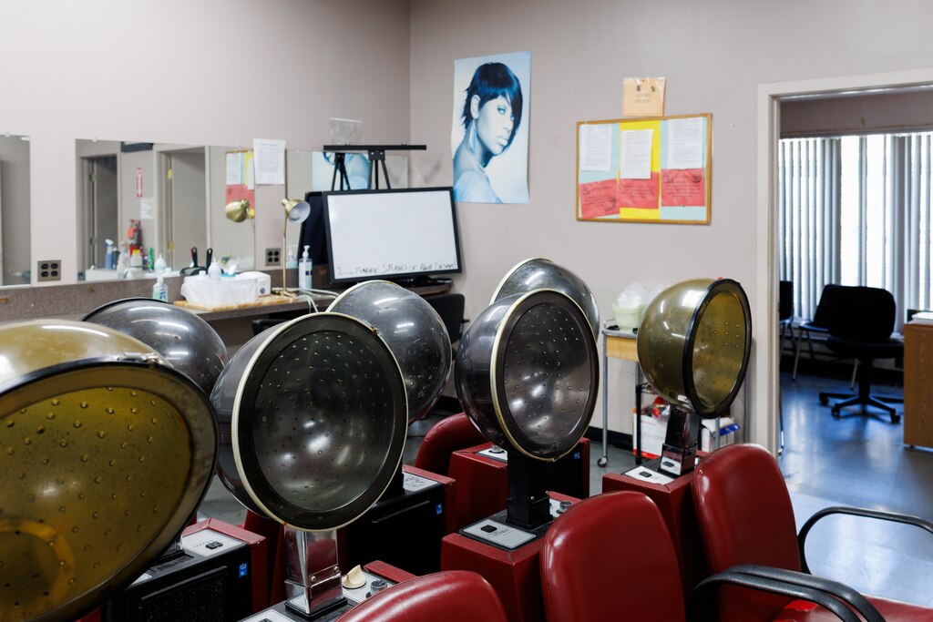 The principal at the Baltimore Studio of Hair Design on Howard Avenue.