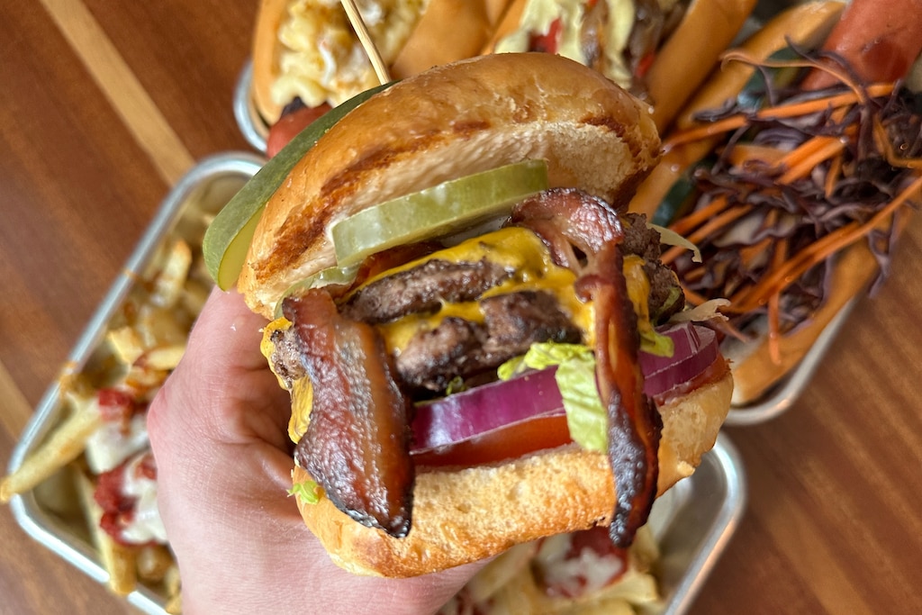 Stuggy's in Fells Point is known for its hot dogs, but don't sleep on its burgers.
