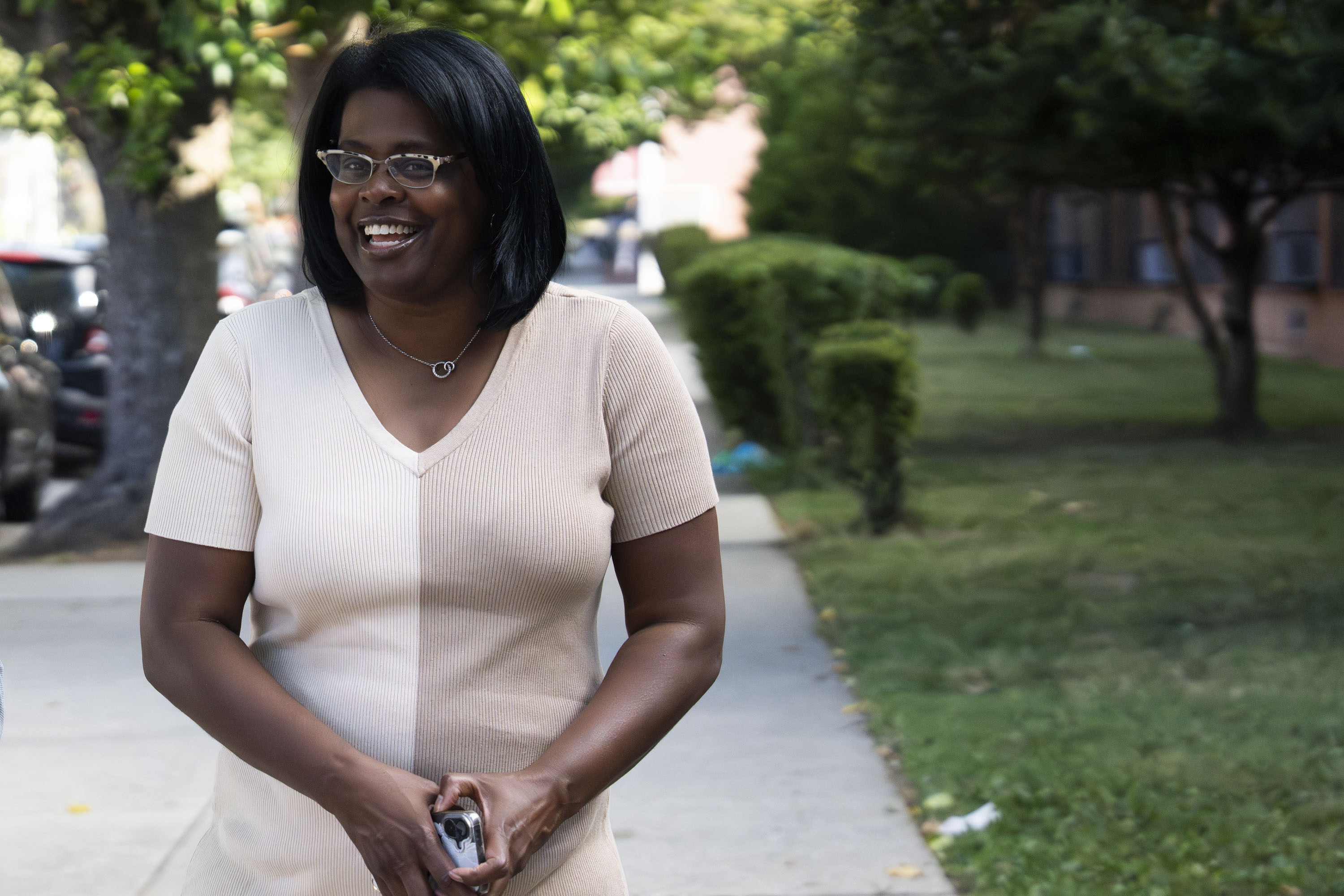 Baltimore City public schools CEO Sonja Santelises makes her annual visit to city schools on the first day of the new school year on Aug. 25. This is her last year in the position.