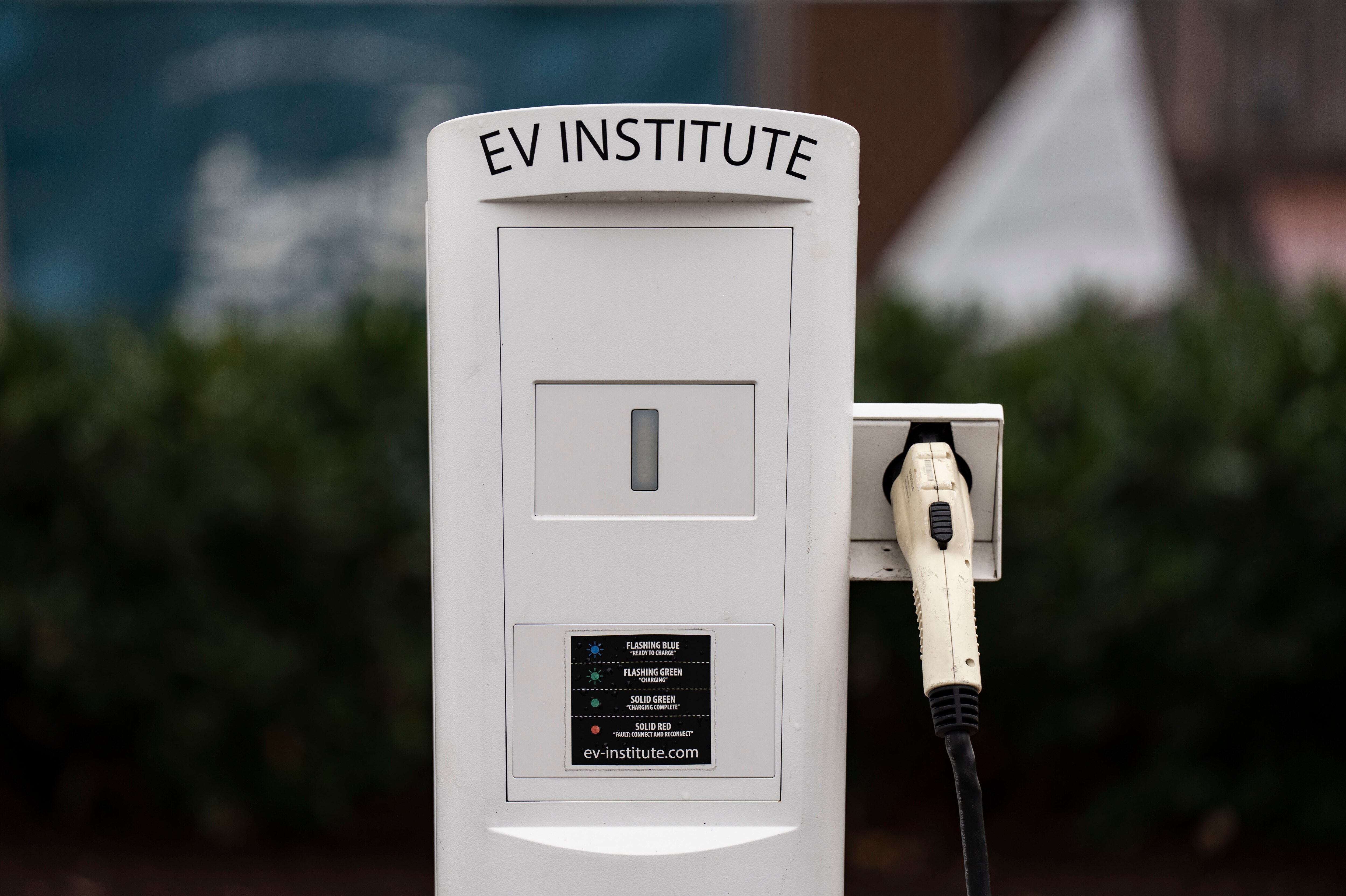 A charging station on Light Street in Baltimore.