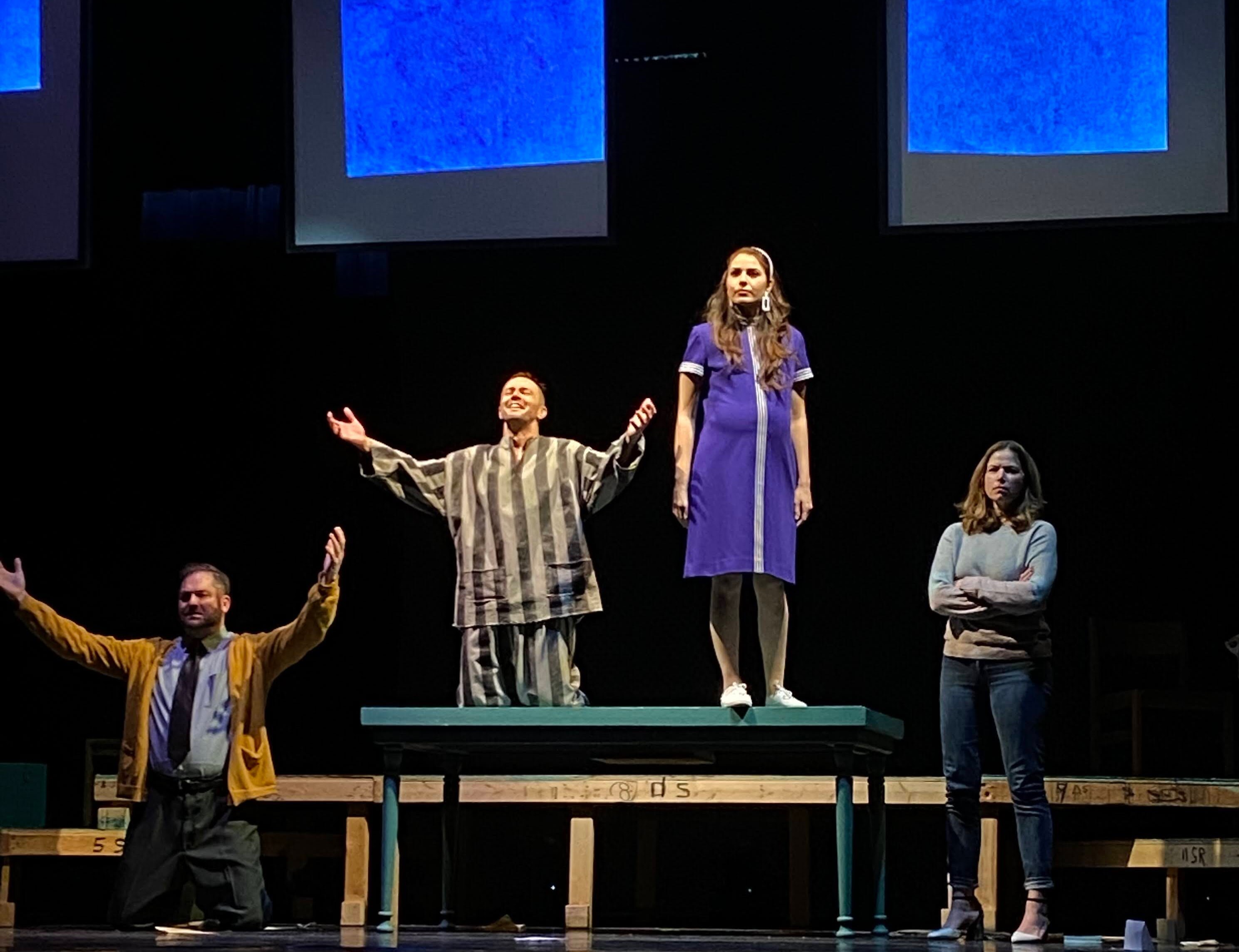 Members of the Annapolis Opera Company rehearse for a performance of "Glory Denied," being staged to mark the 50th anniversary of the end of the Vietnam War.