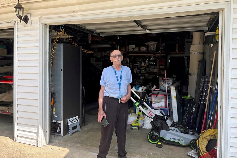 James Henning, 81, and his wife have lived close to BWI for 43 years. He mostly notices the noise when he's outside.