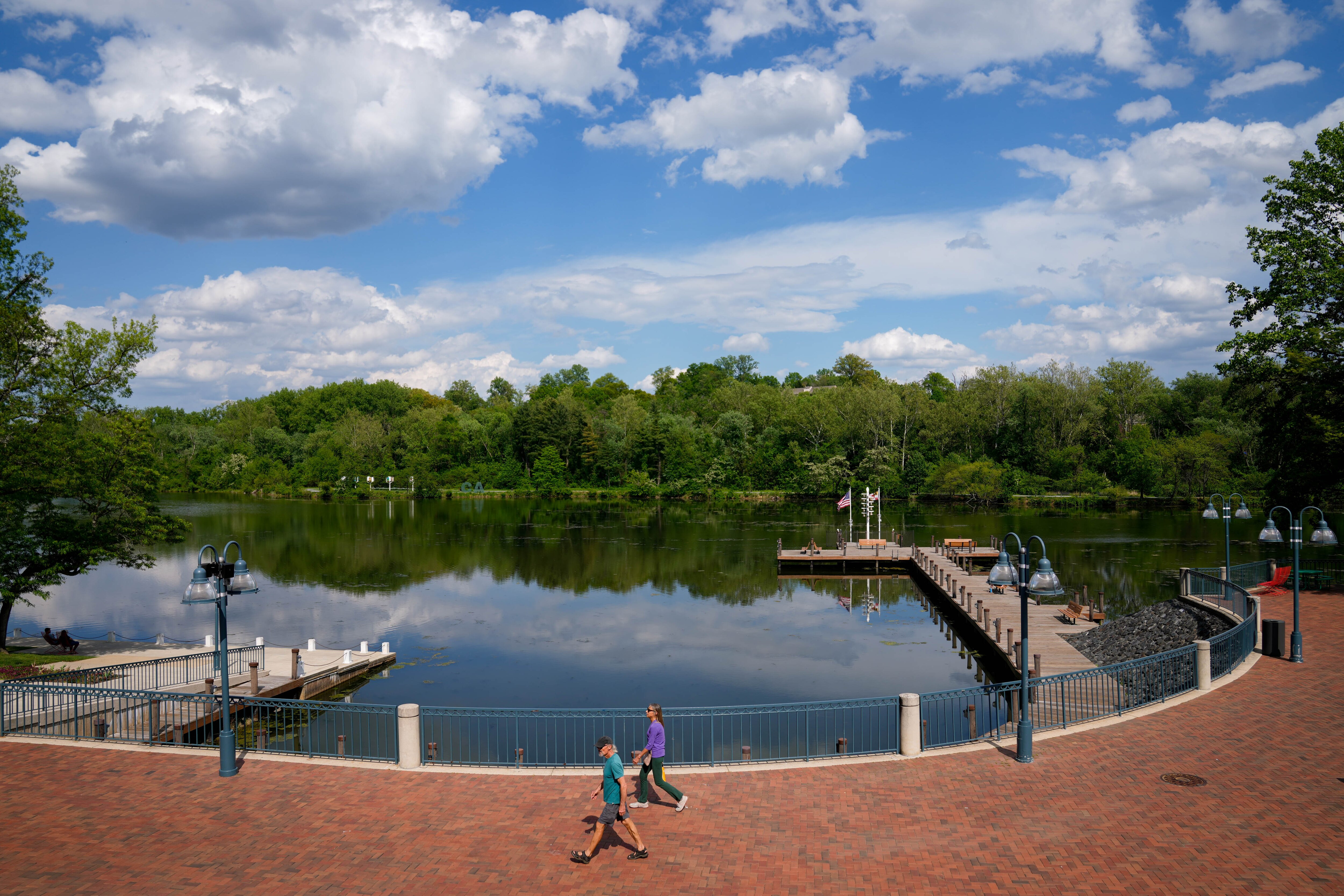 The Columbia Lakefront near the Mall in Columbia, Md. on Friday, May 2, 2025.