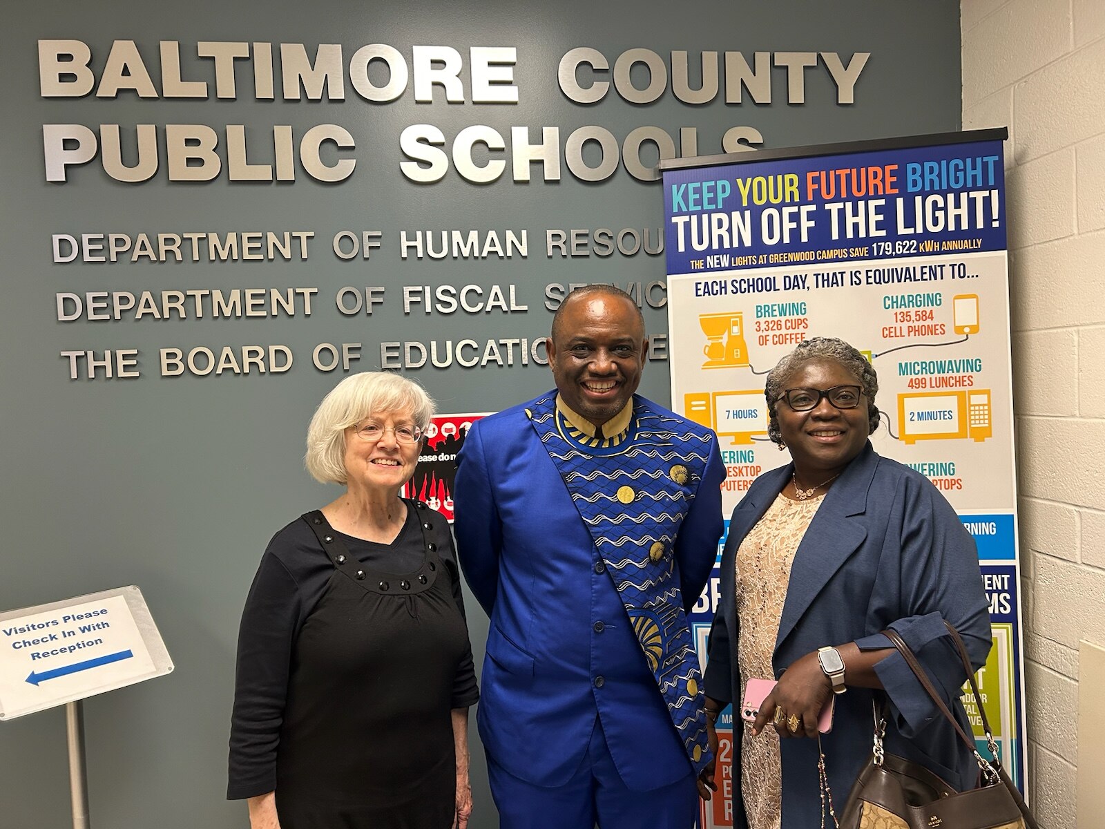 Lucy Moran, left, Bertrand Tchoumi and Henriette Sindjui, will open Baltimore County's only language immersion school, Bilingual Global Citizens Public Charter School.
