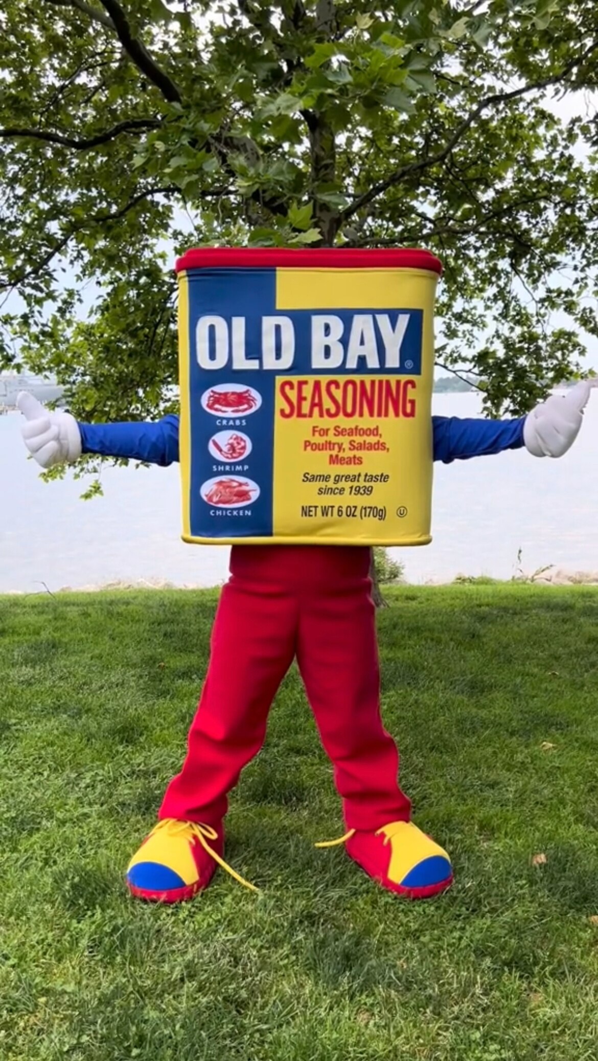 Old Bay seasoning has its own TikTok account, because of course it does. A recurring star is this mascot.
