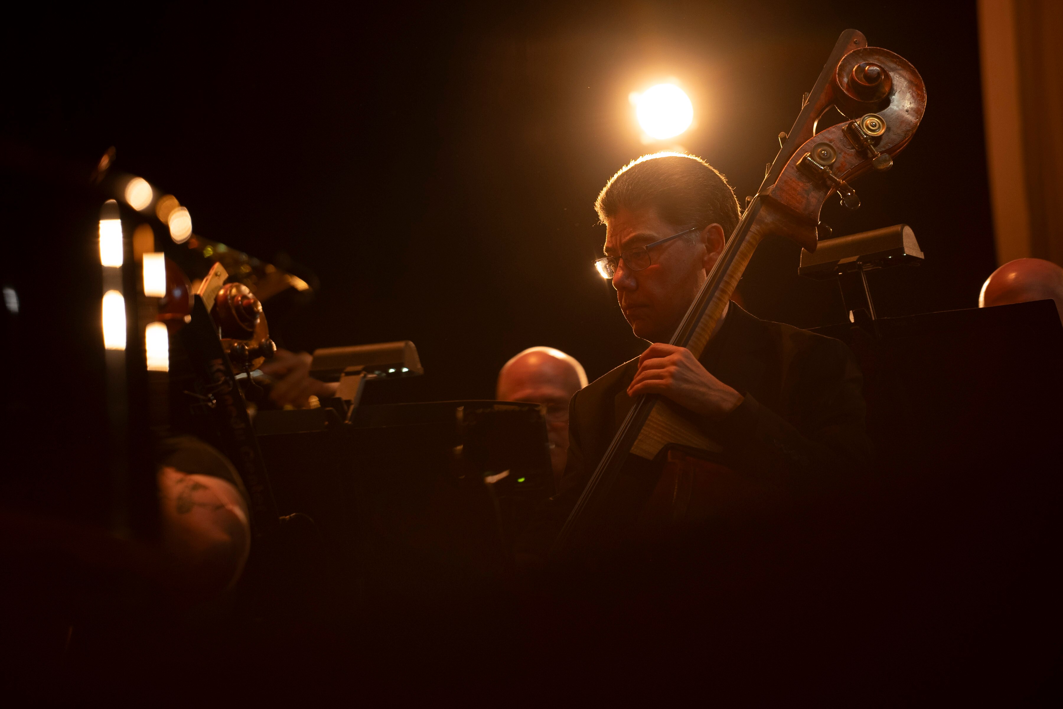 The Kennedy Center Orchestra performs with Laufey as the headliner for the first day of the All Things Go music festival at Merriweather Post Pavilion on Saturday, Sept. 28, 2024.