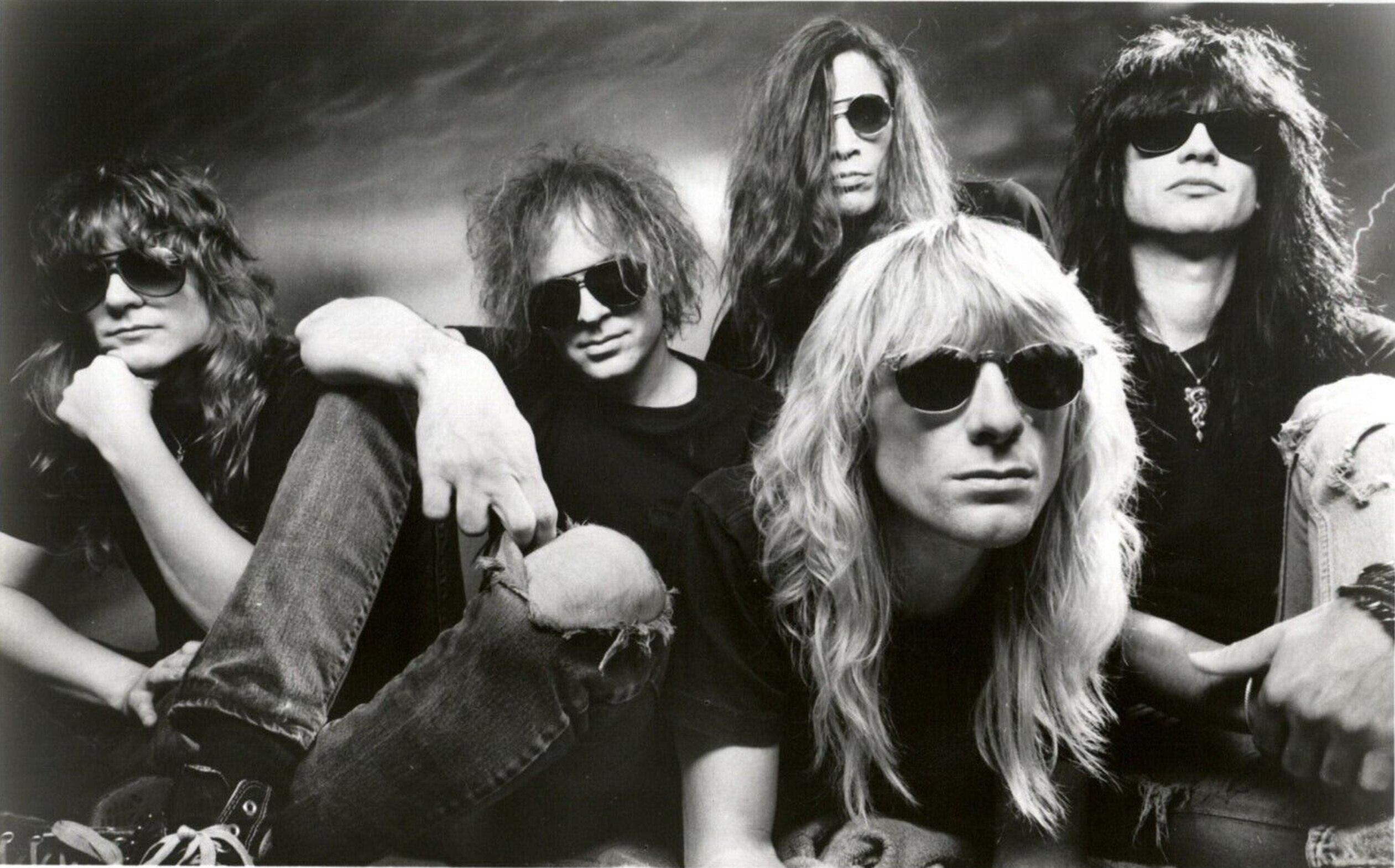 Un dated file photo of the 1980's Rock band KIX (l to r) Jimmy "Chocolate" Chalfant, Donnie Furnell, Ronnie "10/10" Younkins, Steve Whitman and Brian "Damage" Forsythe.