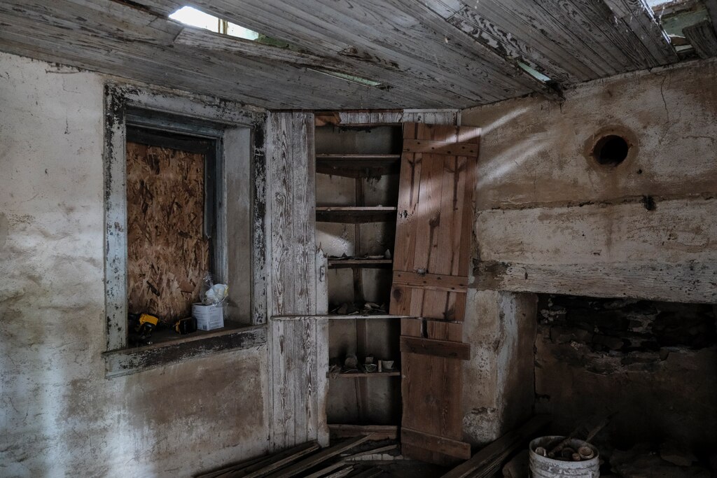 The home of Enoch George Howard is seen in Montgomery County on August 7, 2025. The state of Maryland is currently working on a project for Freedmen’s State Park, to tell the story of Enoch George Howard, his family and, more broadly, enslaved Marylanders.