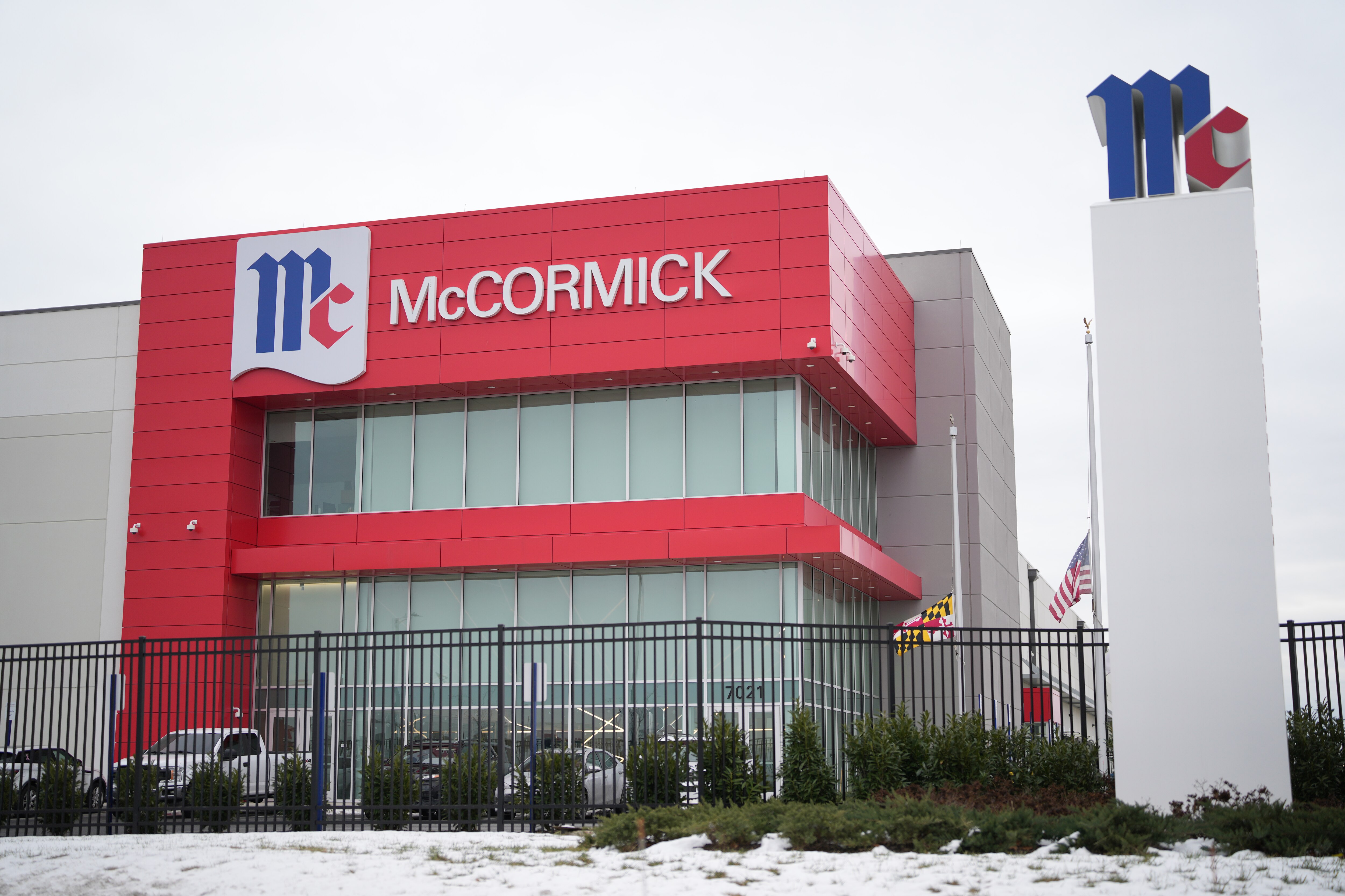 McCormick & Company, based in Hunt Valley, warned investors last month that trade policies could harm its operations. The company's logistics center in Sparrows Point is pictured.