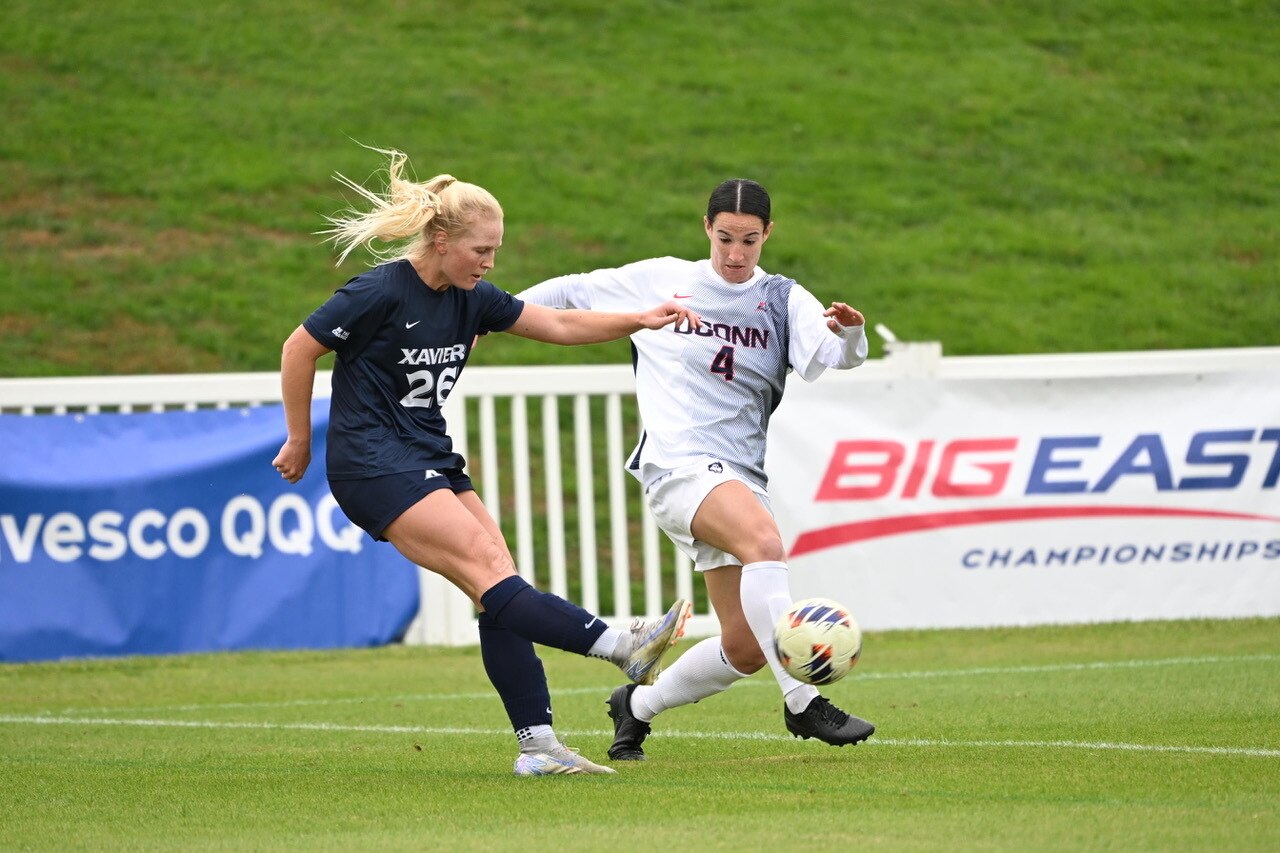The University of Connecticut defeated Xavier last year to win the Big East Soccer Championship. The two teams return to the Maryland SoccerPlex this week.