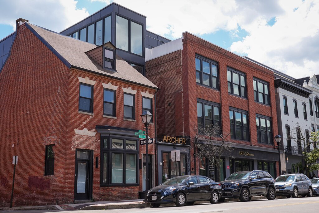 The exterior of The Archer building owned by Chasen Companies in Fells Point on May 30, 2024.